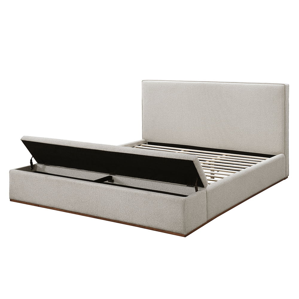 Boxter - Queen Bed With Storage - Beige, beige, view 5