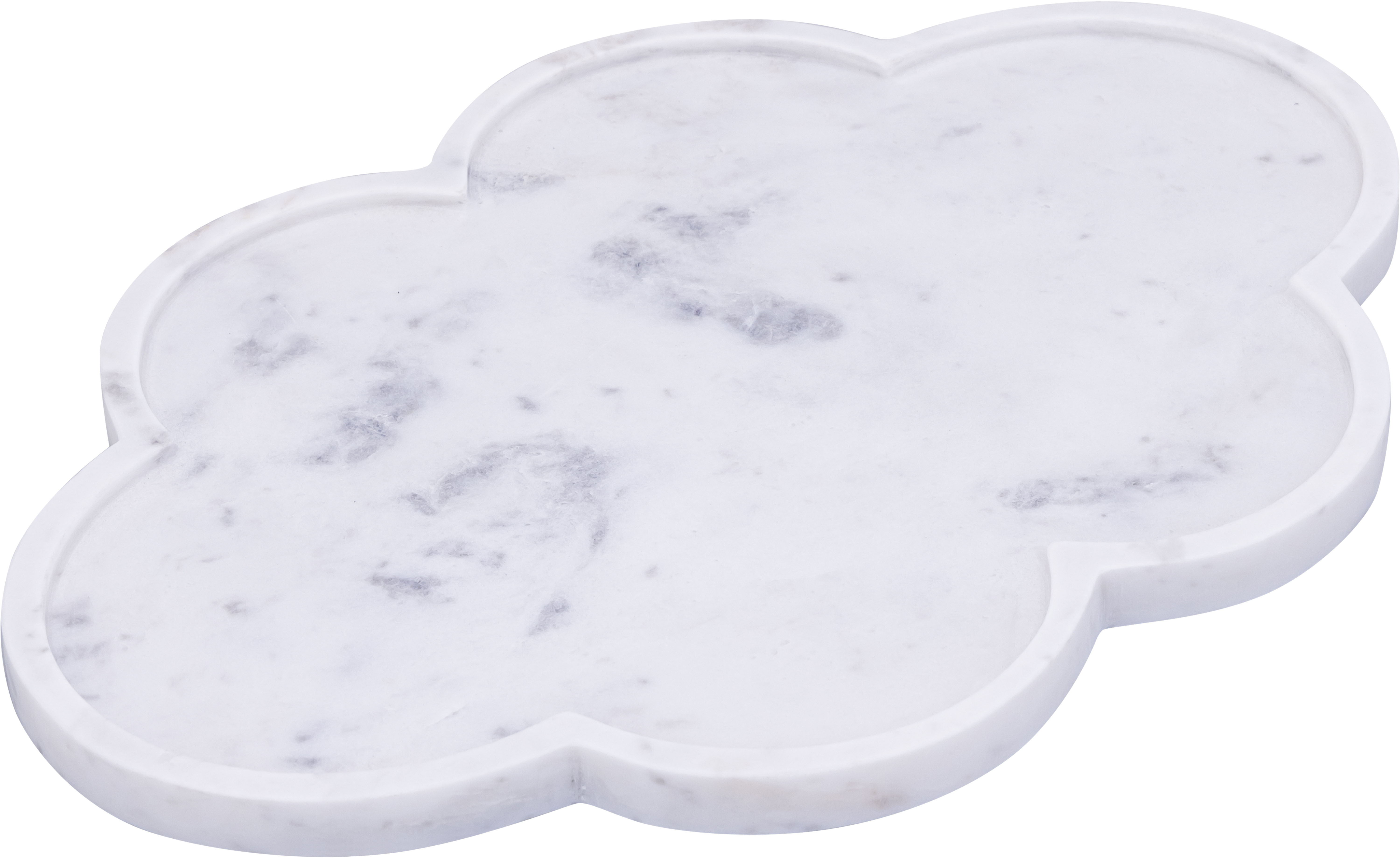 Rimini - Marble Clover Shaped Tray - White
