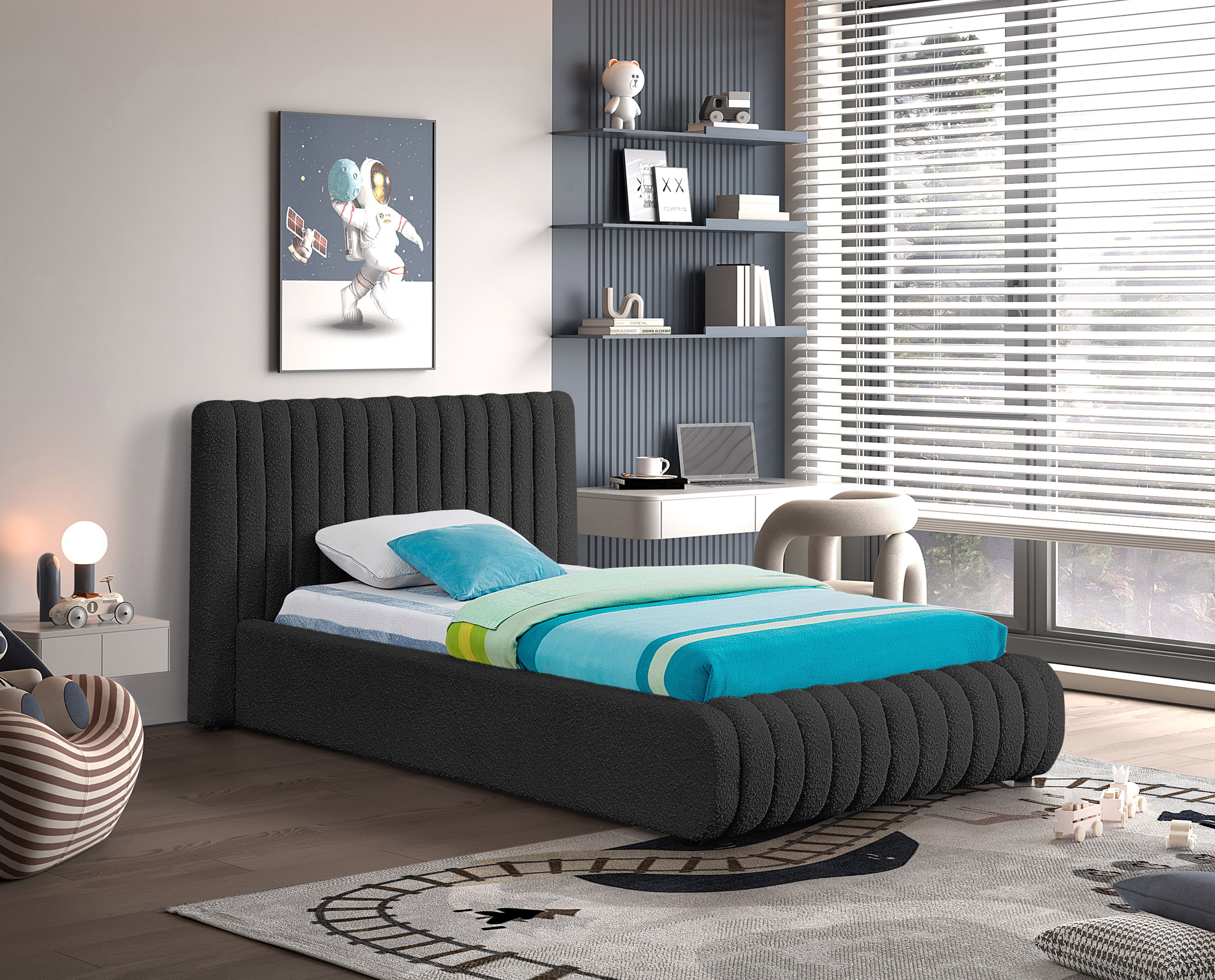 Nash - Twin Bed - Black
