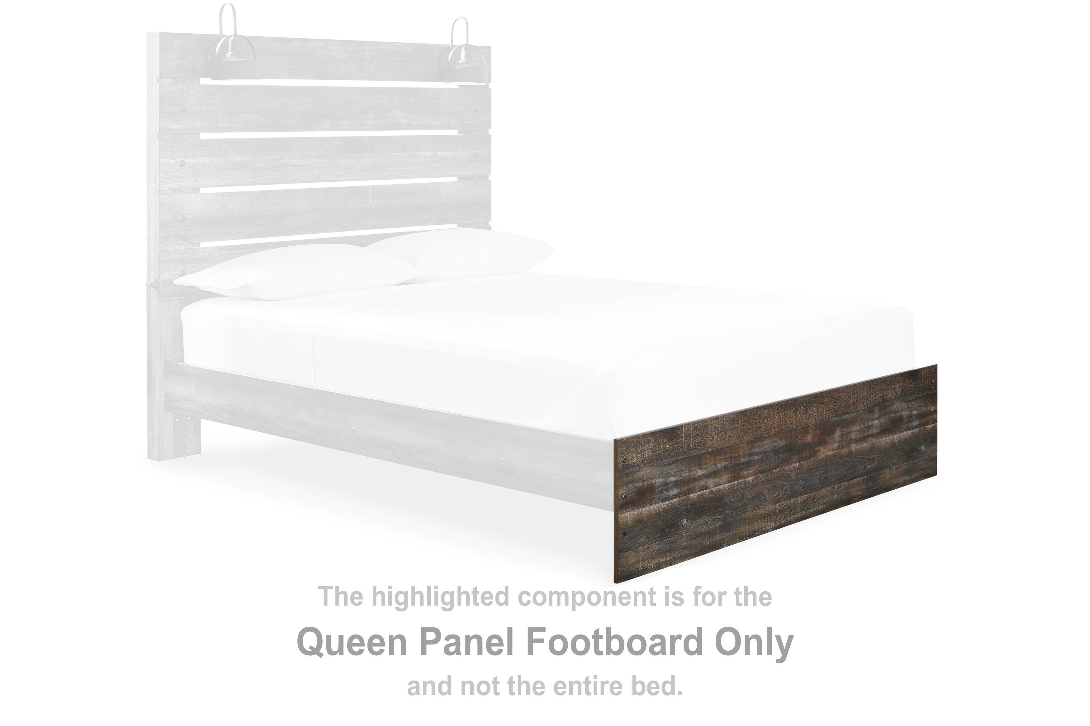 Drystan – Queen Panel Footboard – Brown / Beige