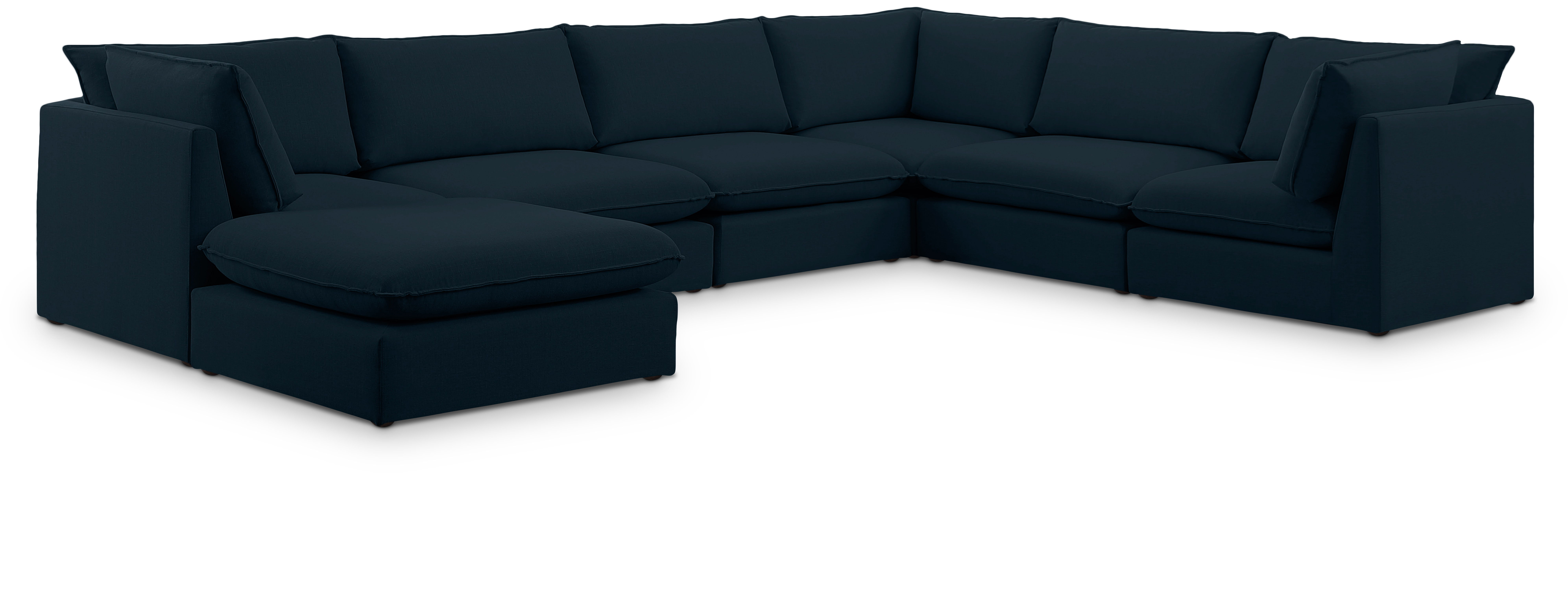 Mackenzie - 7 Piece Modular Sectional - Navy