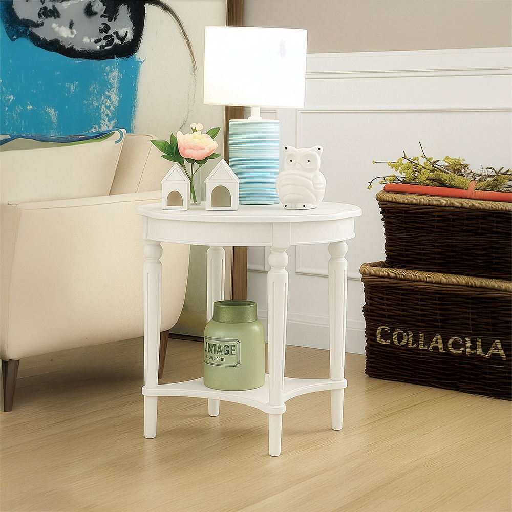 Fordon - End Table - Antique White, beige, view 5