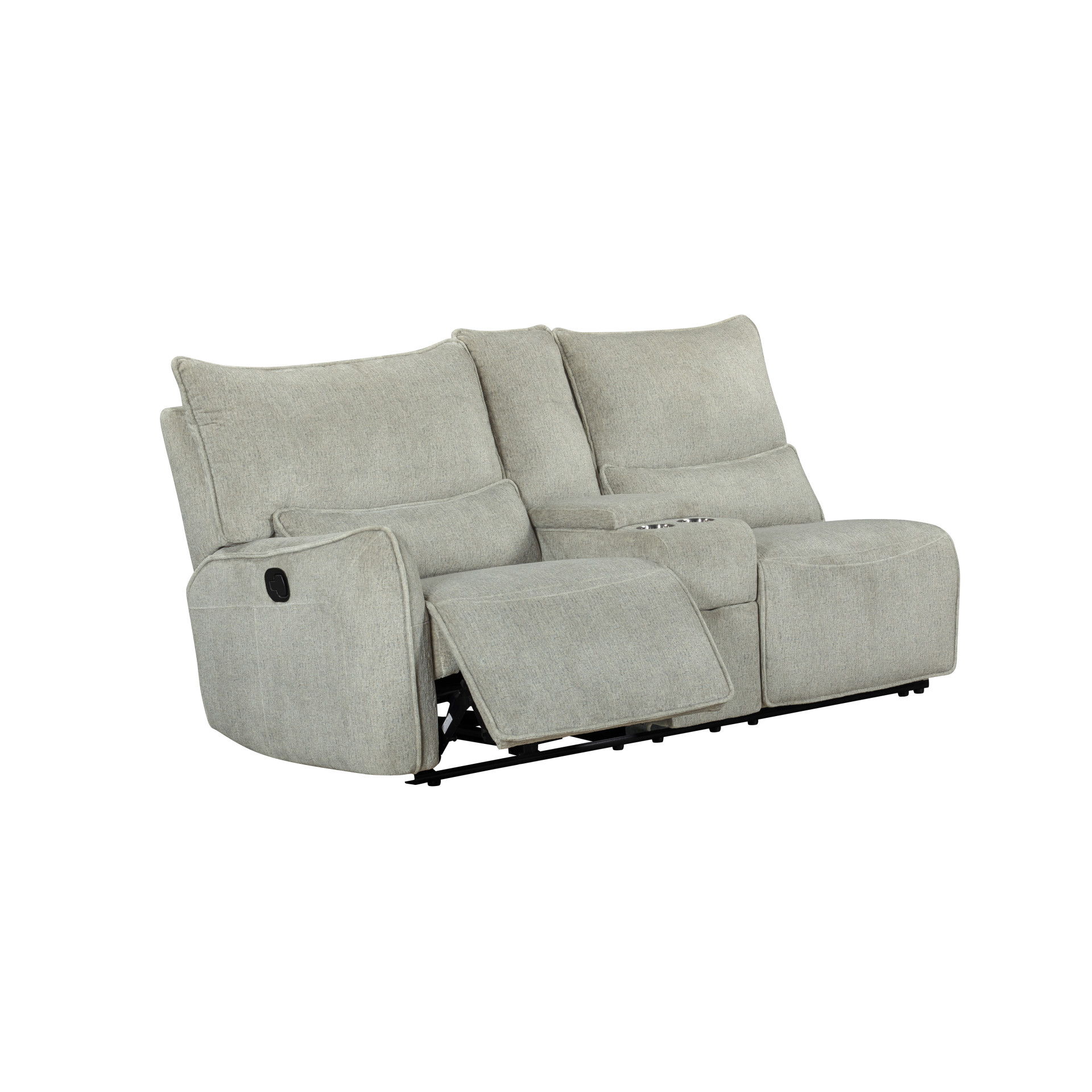 Remsen - LAF Console Loveseat With Dual Recliner - Latte
