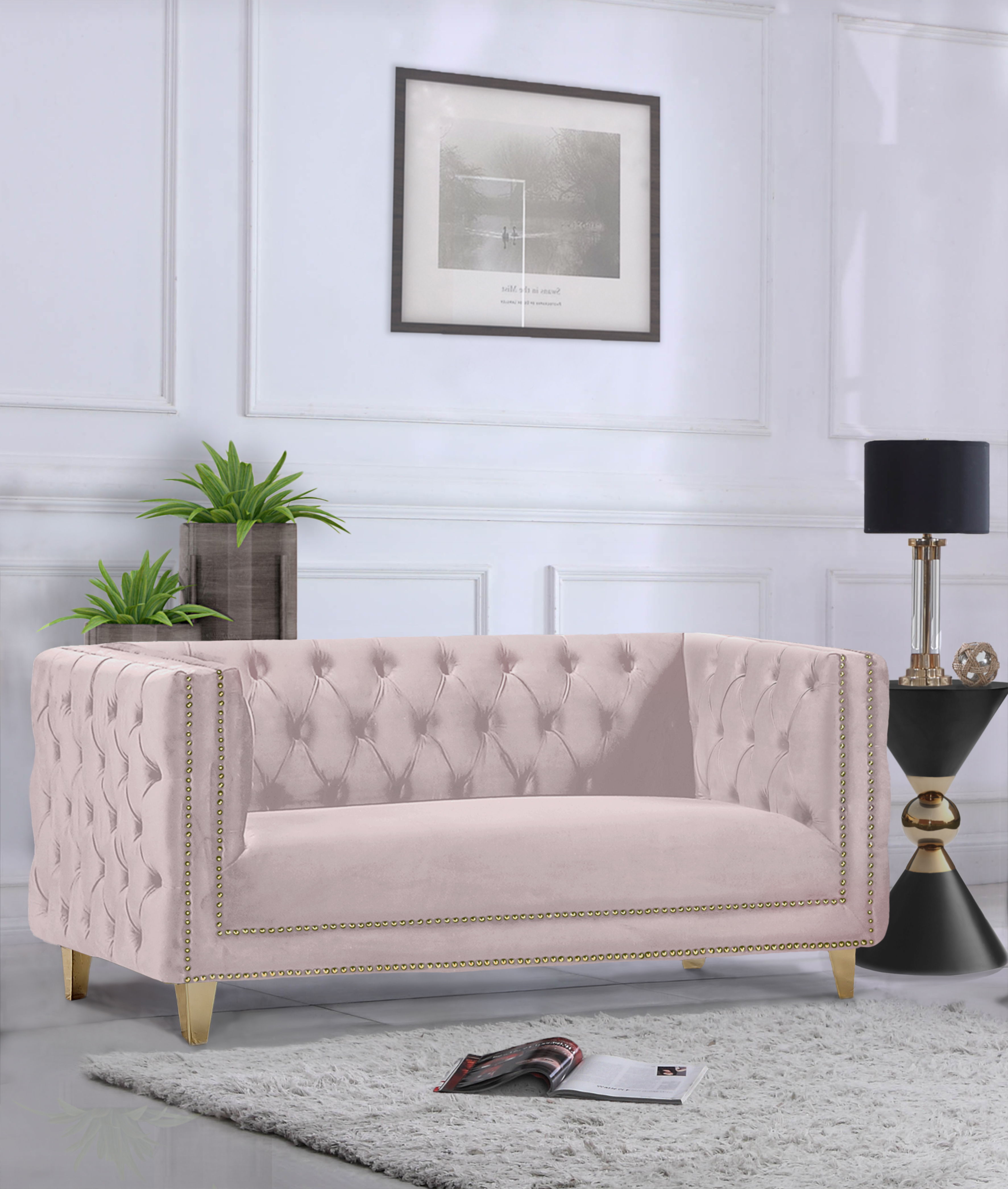 Michelle - Loveseat - Pink