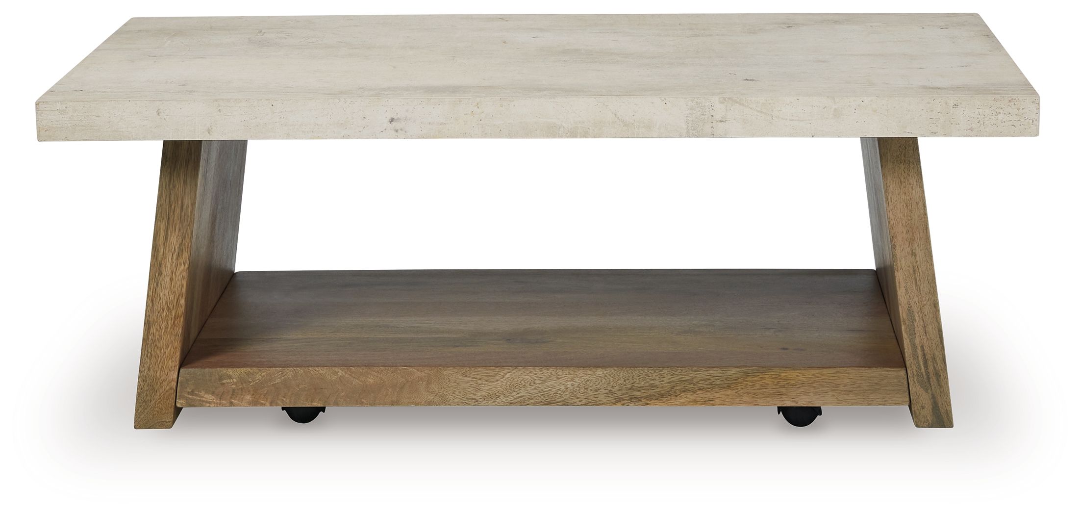 Ashley Furniture Brendalhouse - Rectangular Cocktail Table - Light Brown - Image 3
