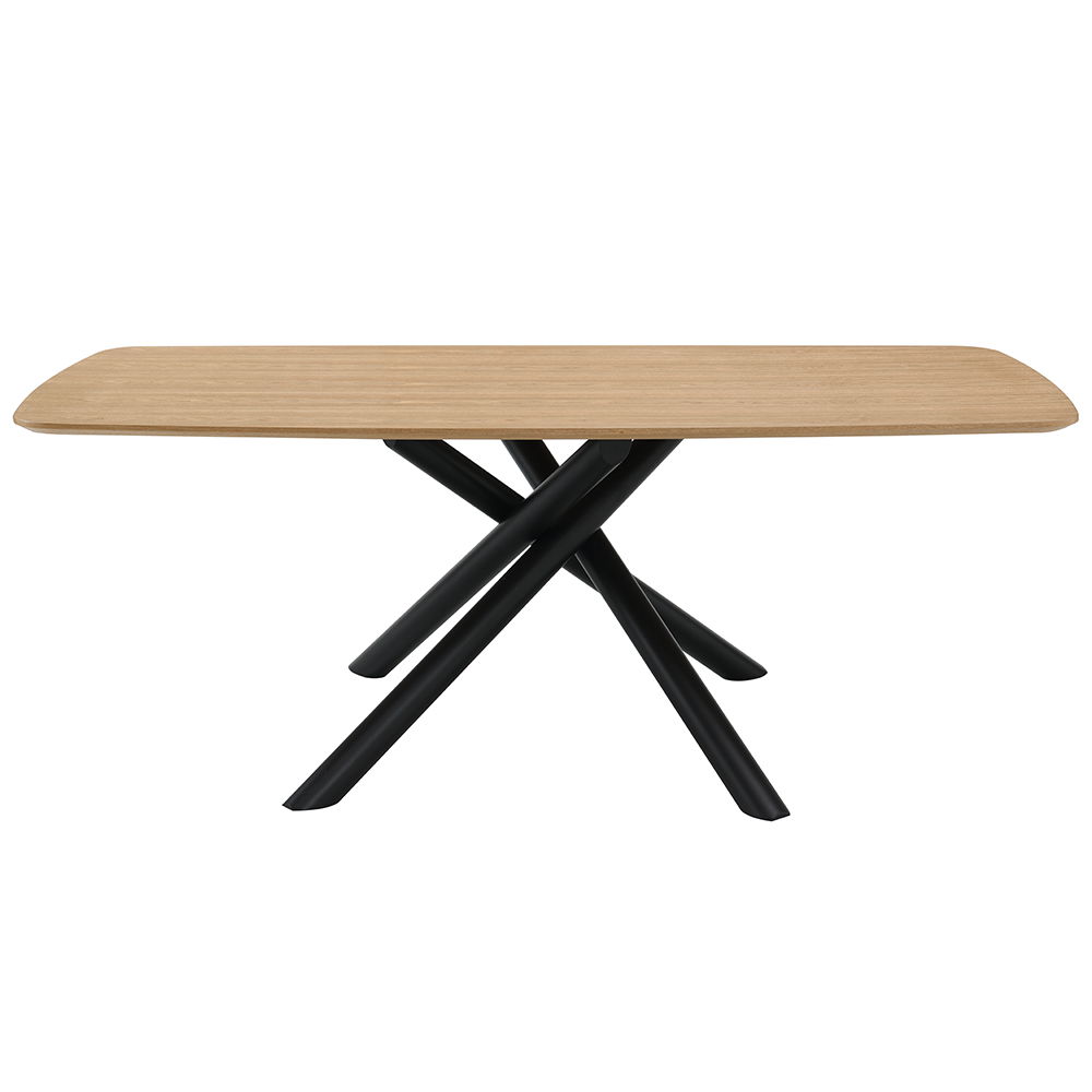 Lawton - Dining Table - Natural & Black, black, view 7