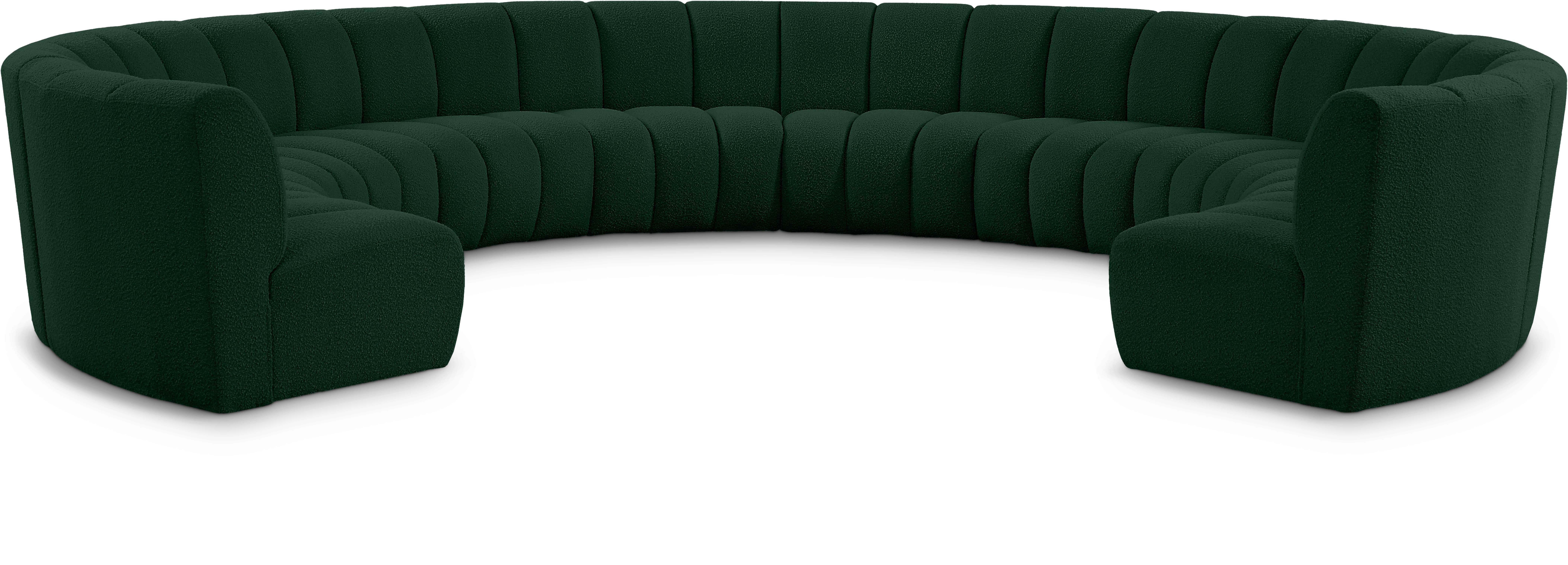 Infinity - 10 Piece Modular Sectional - Green