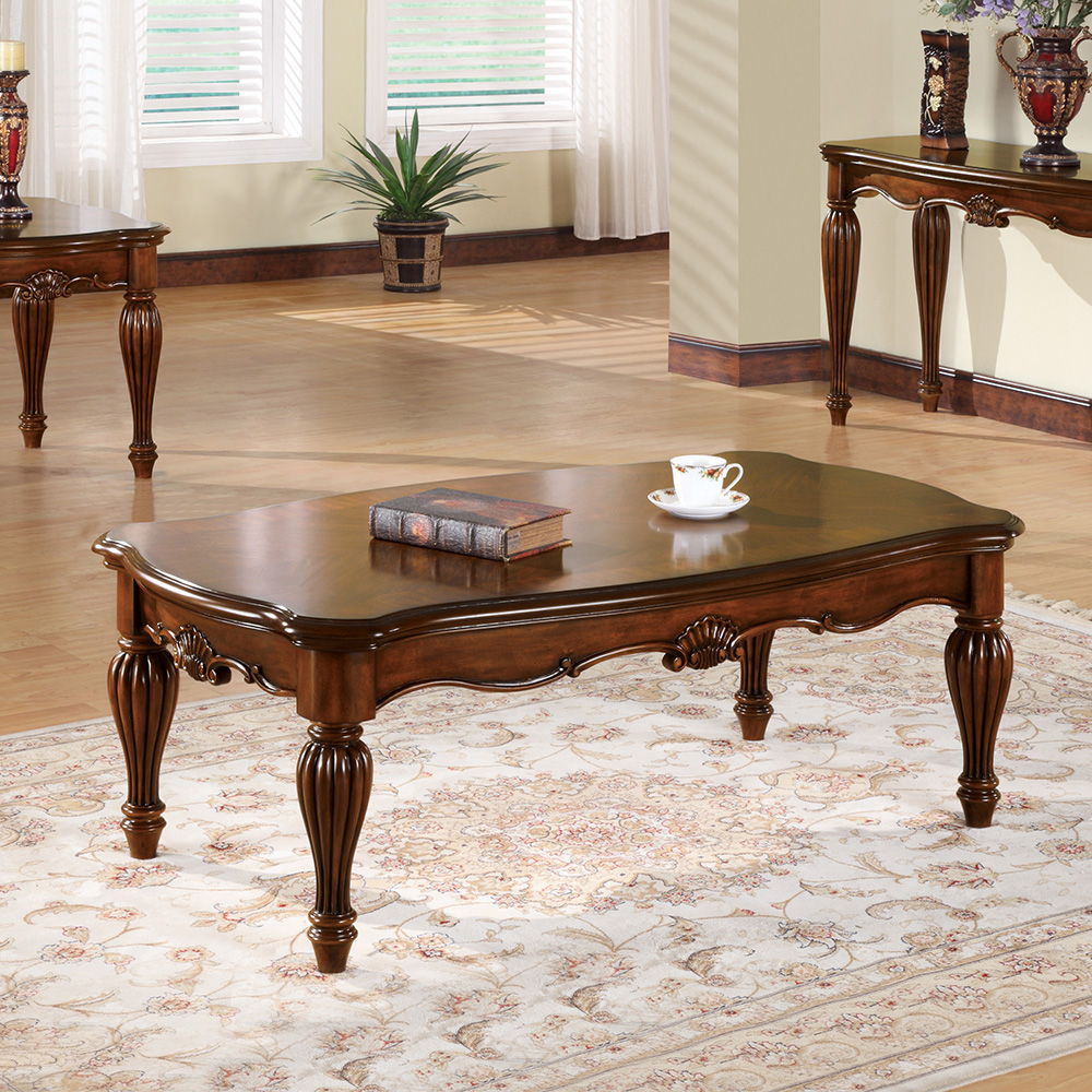 Dreena - Coffee Table - Cherry, dark brown