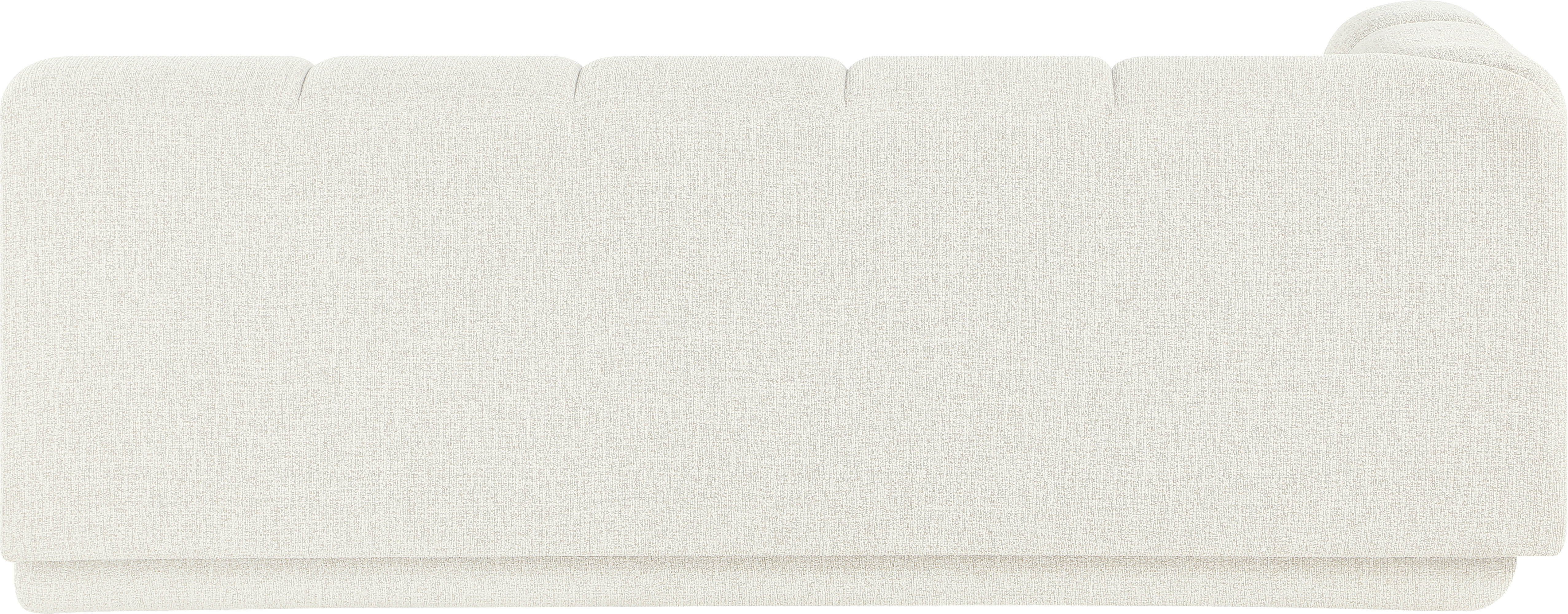 Modari - Fabric Upholstered Left Arm Sofa - Cream