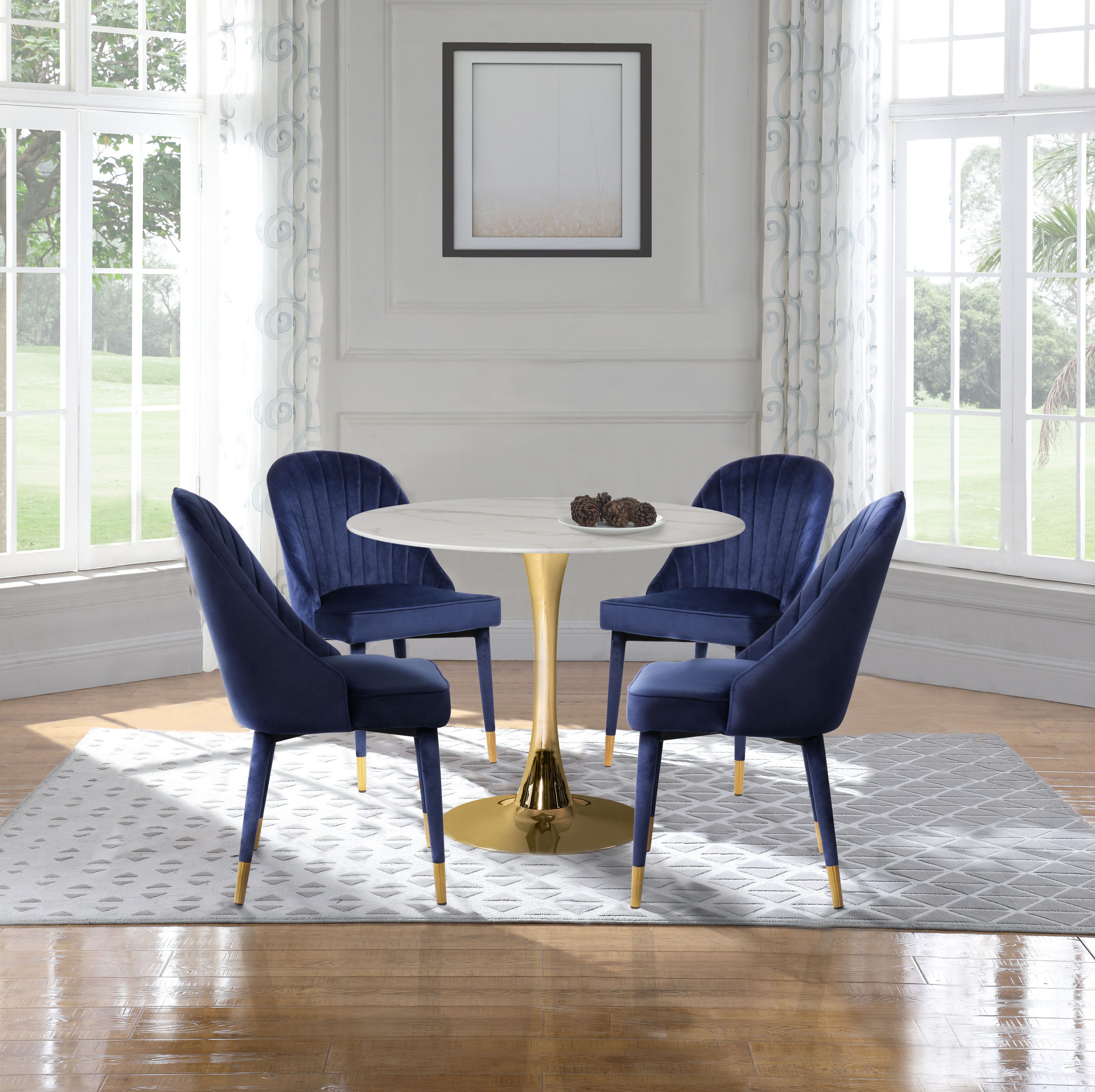 Belle - Dining Chair (Set of 2) - Navy