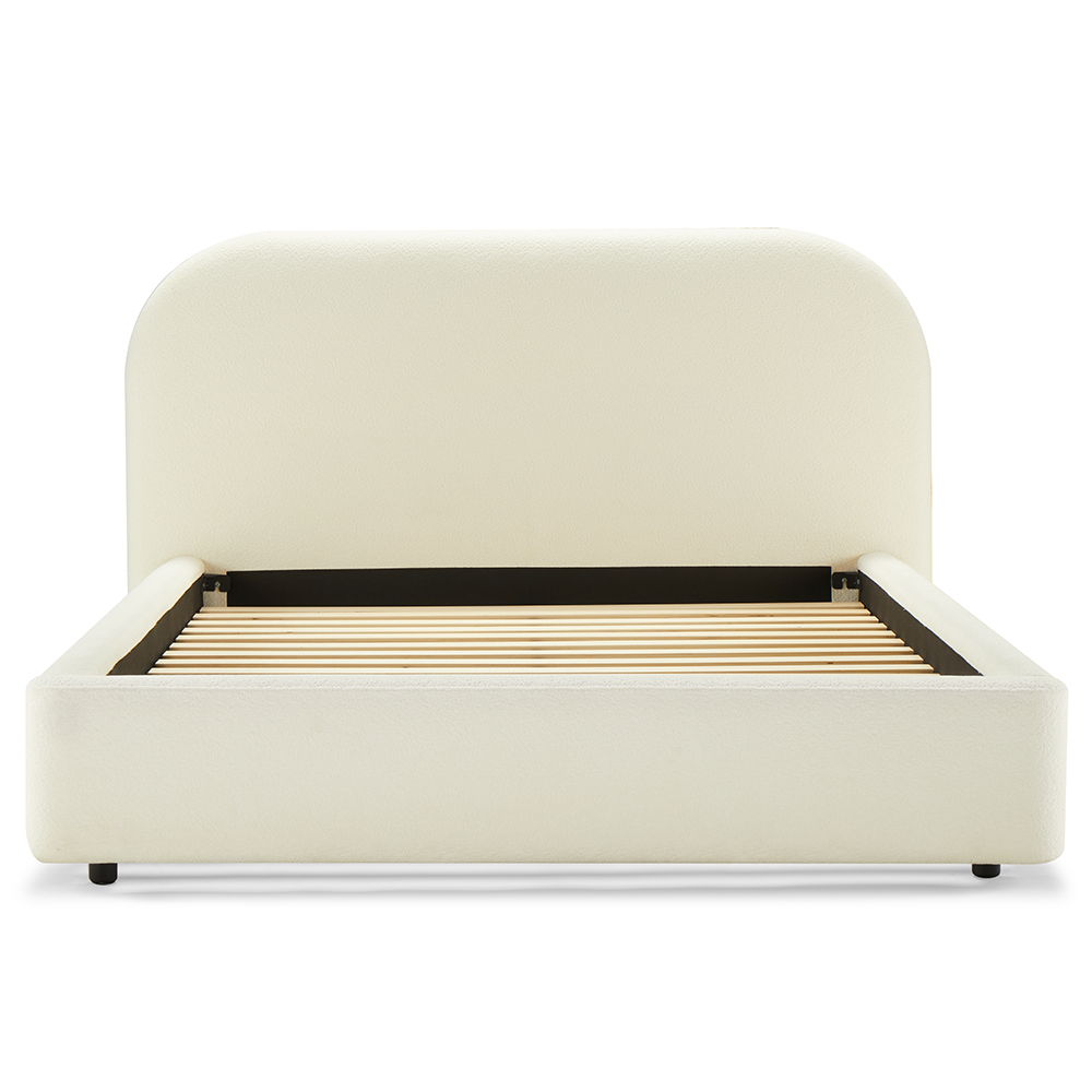 Arden - Queen Bed - Beige Fabric, beige, view 8