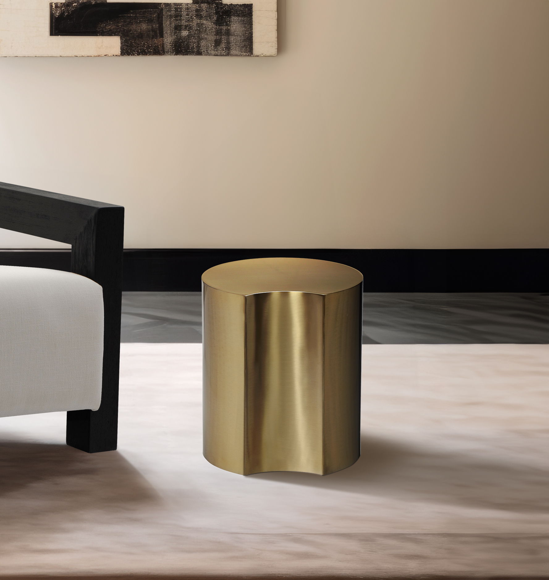 Dimple - 16" End Table - Gold