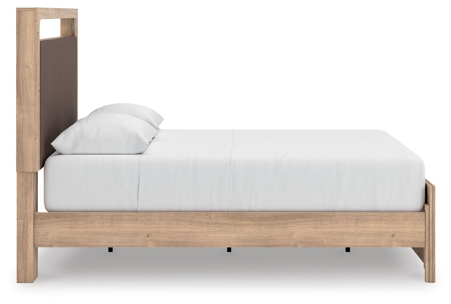 Ashley Furniture Kinlanni - Queen Upholstered Platform Bed - Tan - Image 6