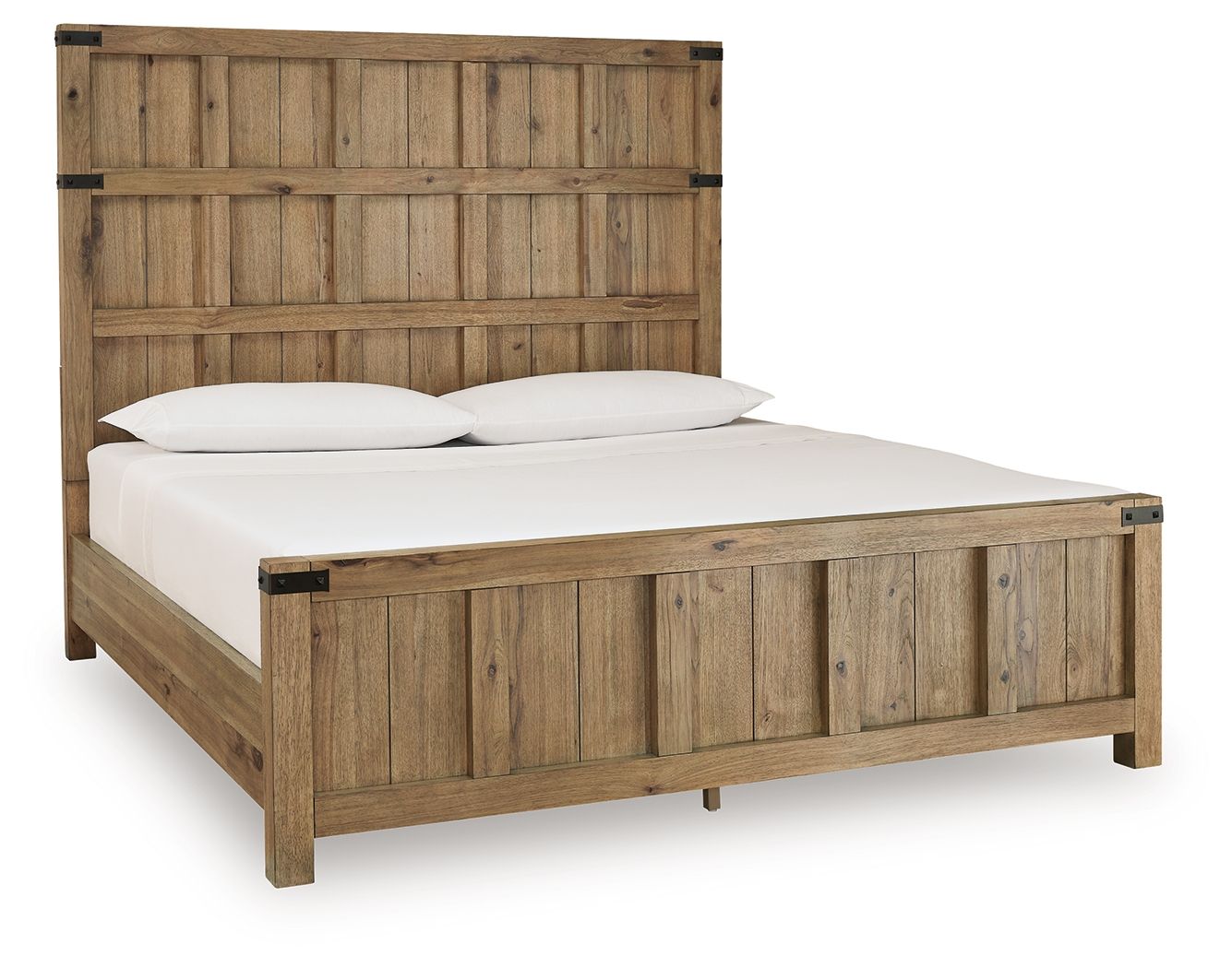 Ridgester - California King Panel Bed - Light Brown