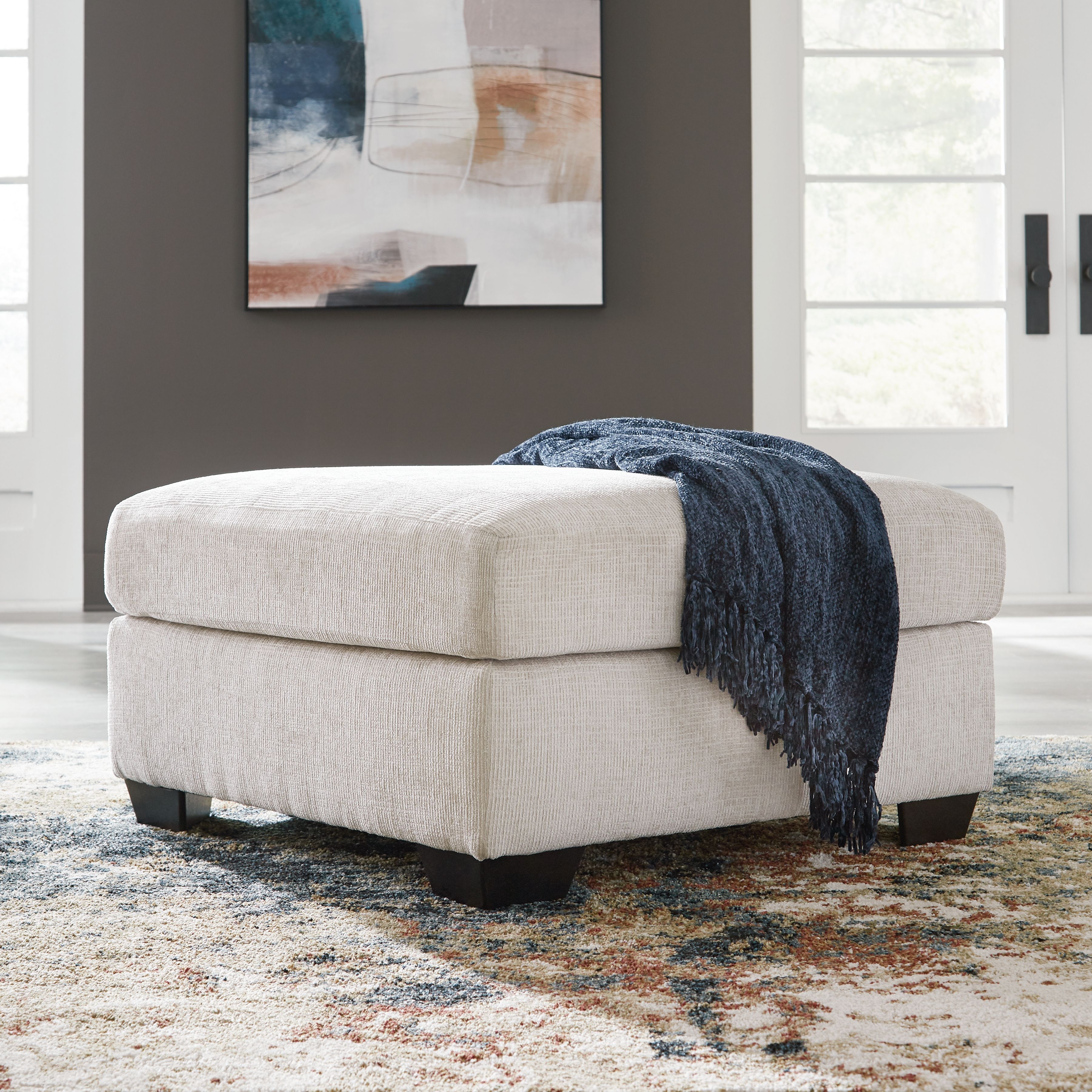 Ashley Furniture Aviemore - Oversized Accent Ottoman - Stone - Image 2