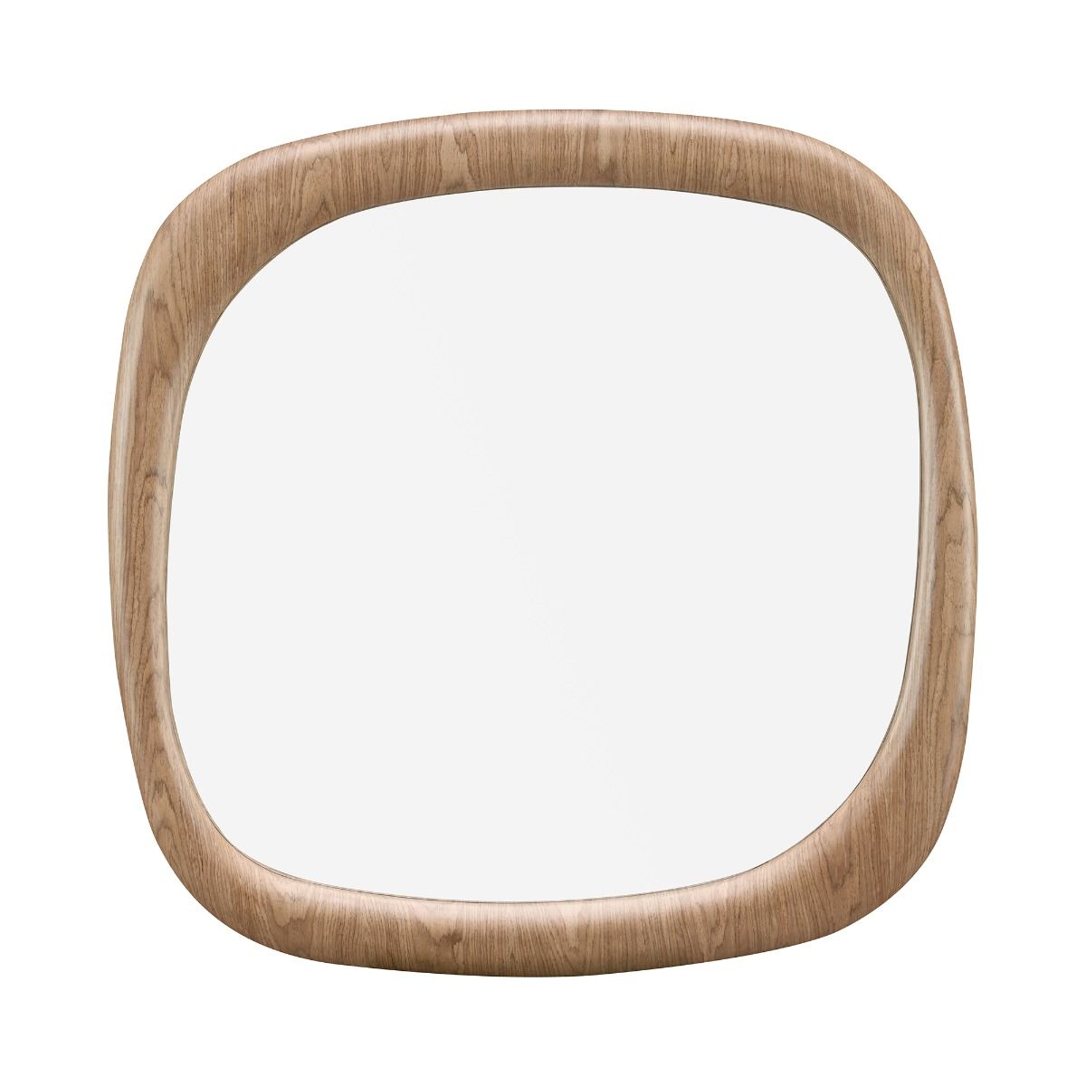 Markku - Aceent Mirror - Oak, dark brown, view 3