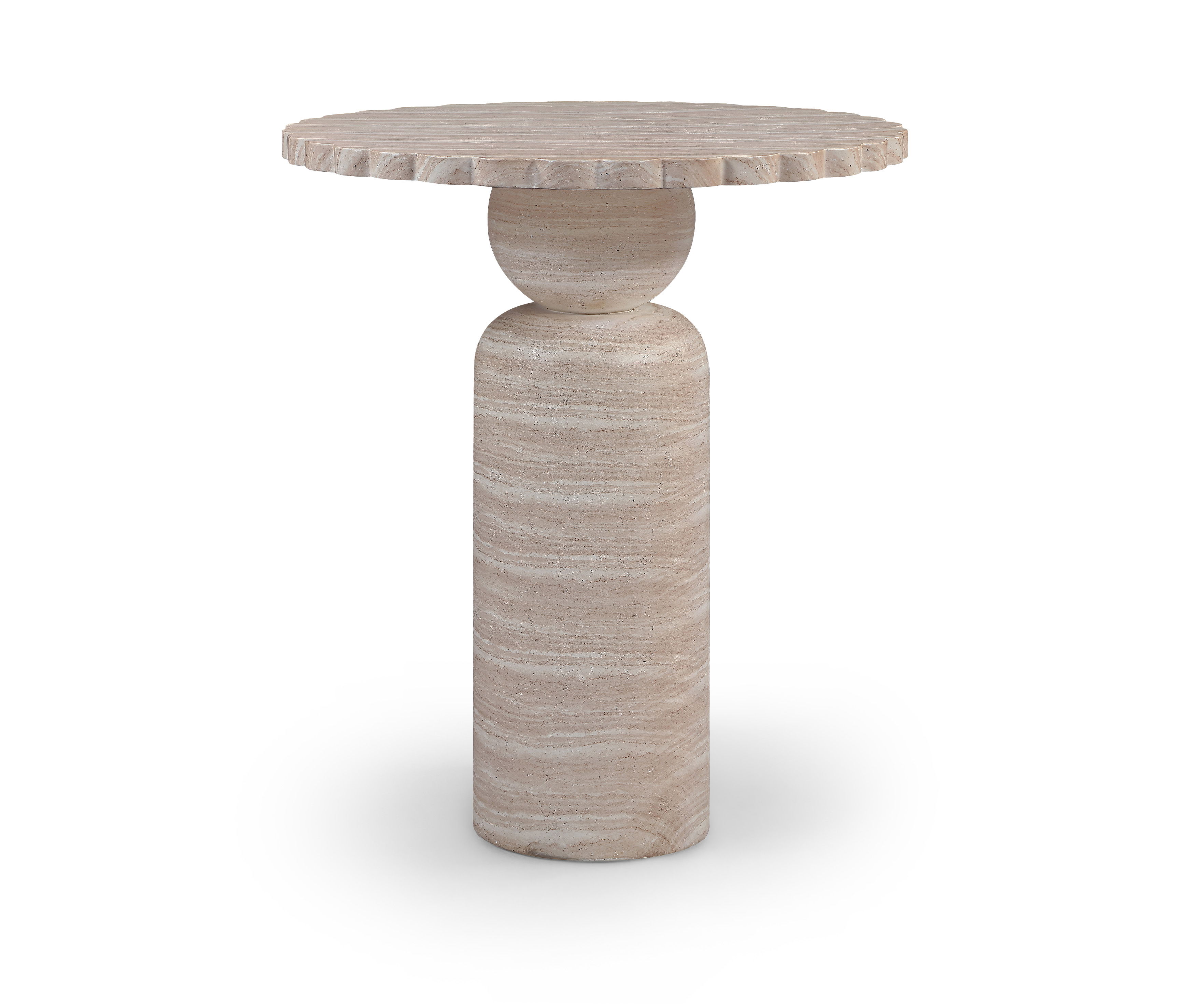 Petalia - Indoor/Outdoor Bar Table - Travertine