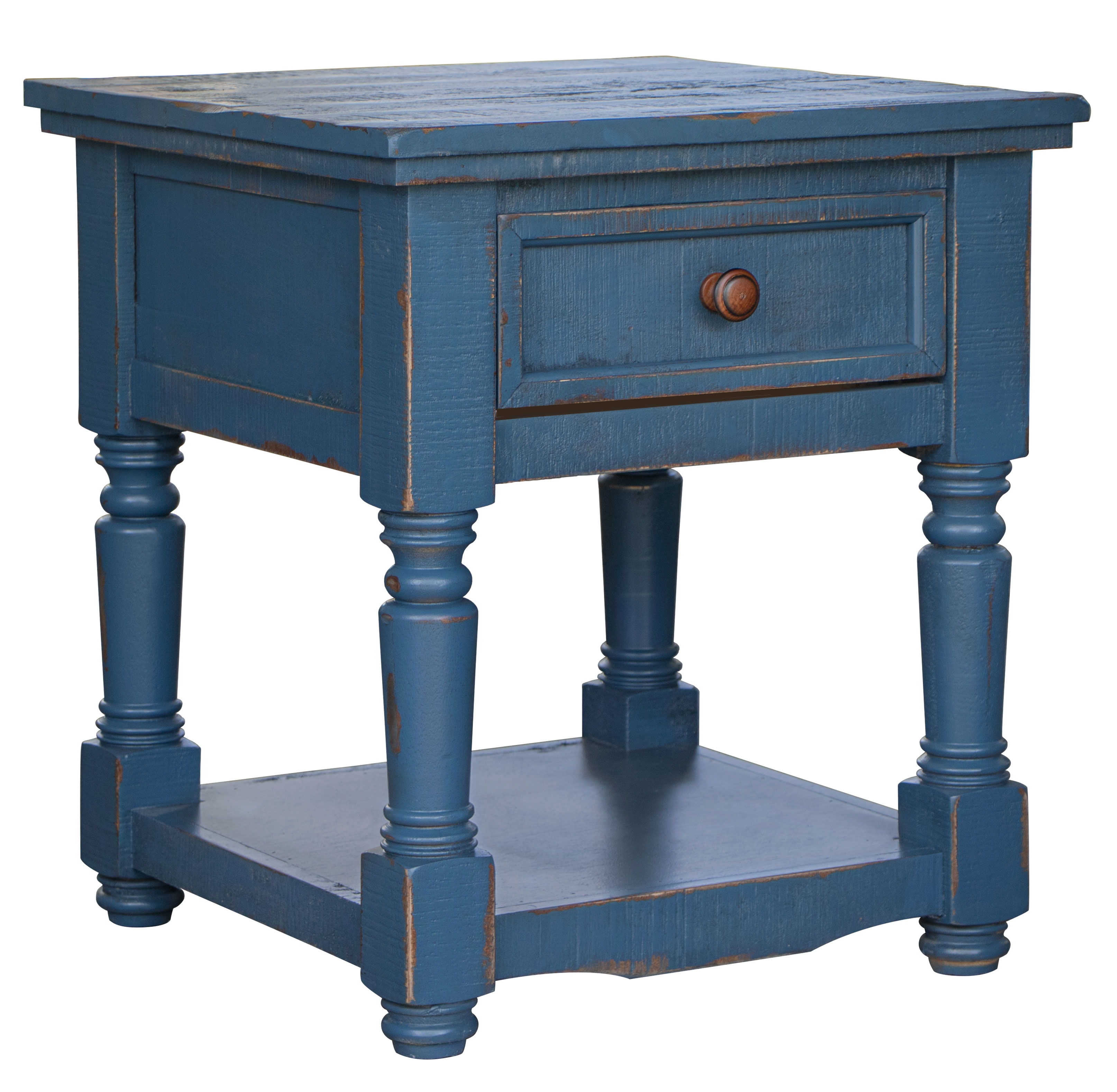 International Furniture Direct Aruba - End Table - Dark Blue