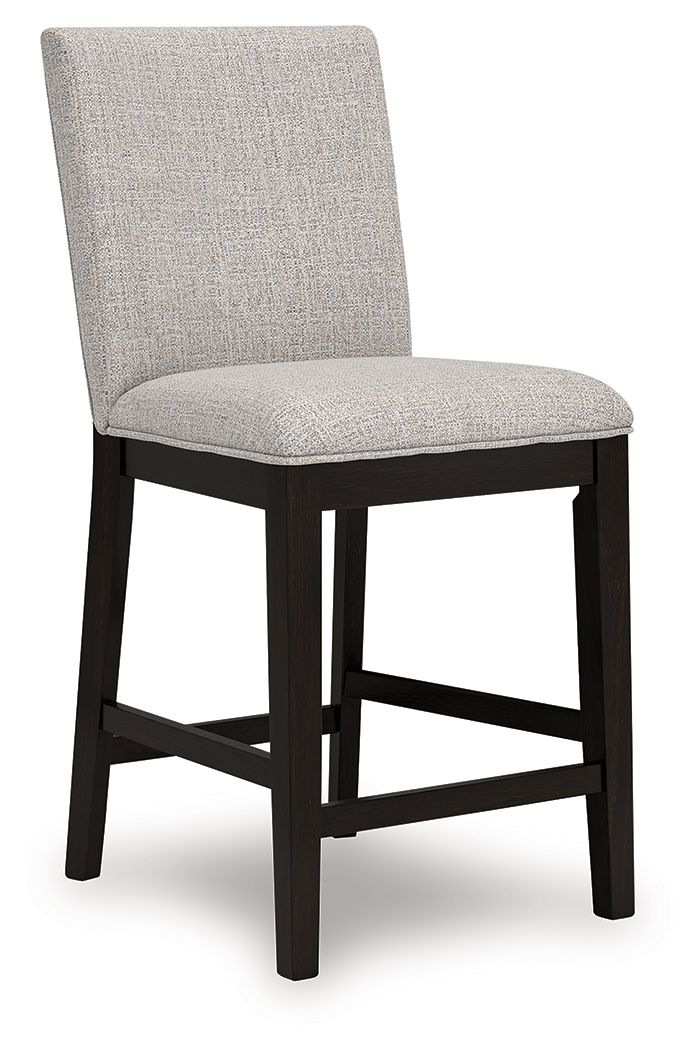 Ashley Furniture Neymorton - 5 Pc. - Rectangular Dining Room Counter Table, 4 Barstools - Dark Grayish Brown - Image 4