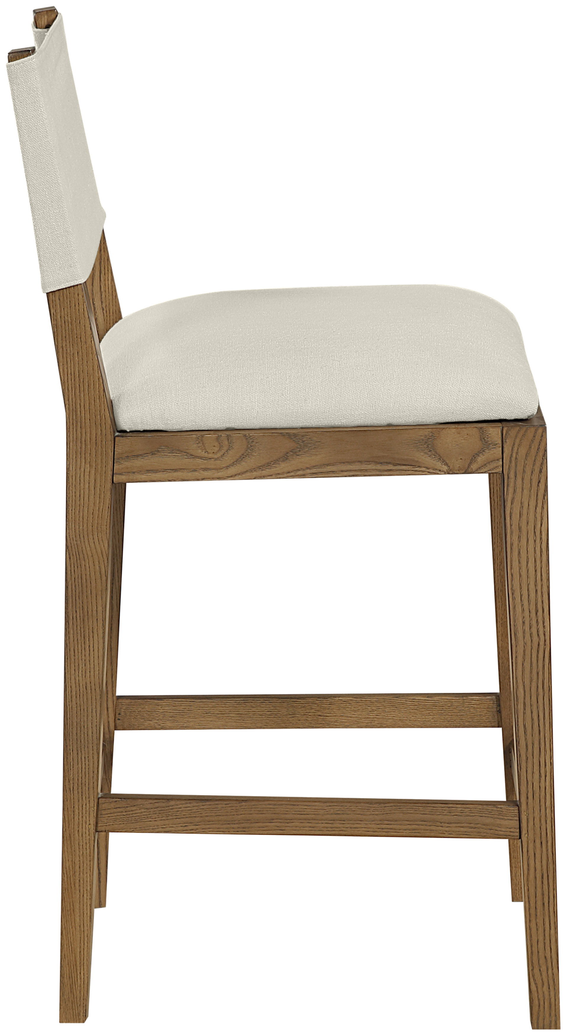 Avon - Linen Textured Performance Fabric Counter Stool - Cream