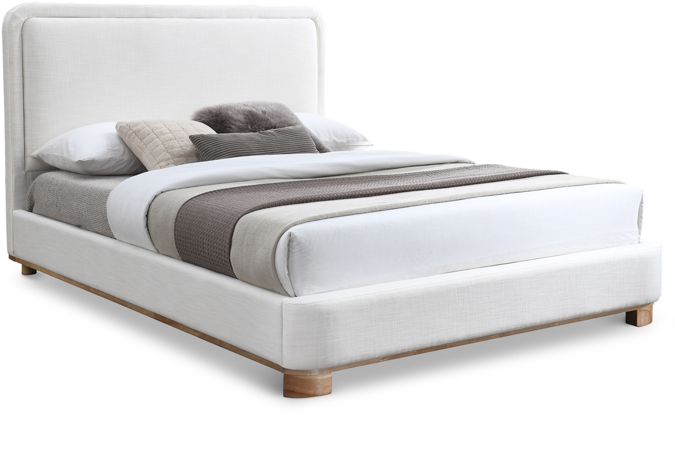 Nolita - Full Bed With Natural Base - Cream