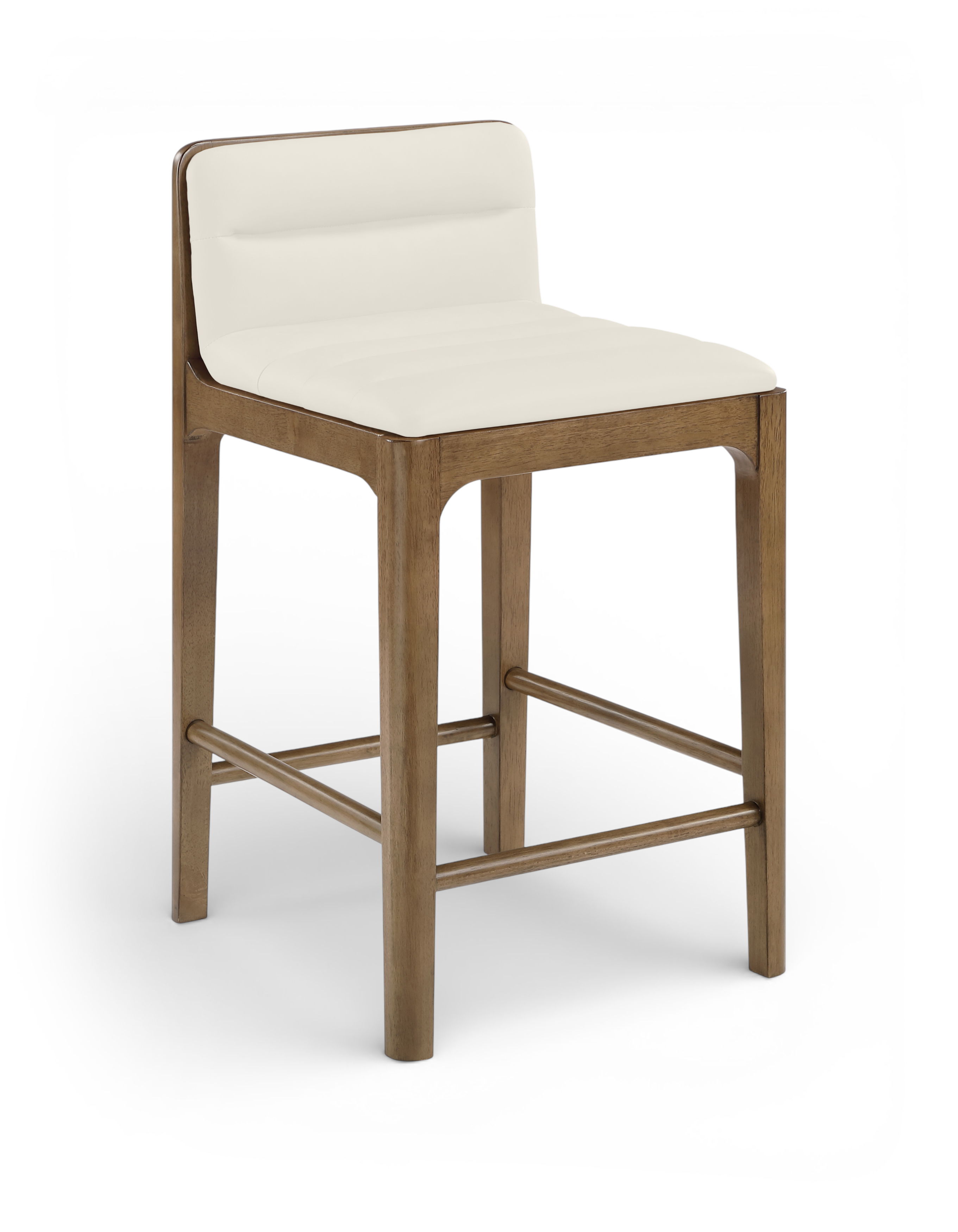 Ellis - Vegan Leather Upholstered Counter Stool (Set of 2) - Cream