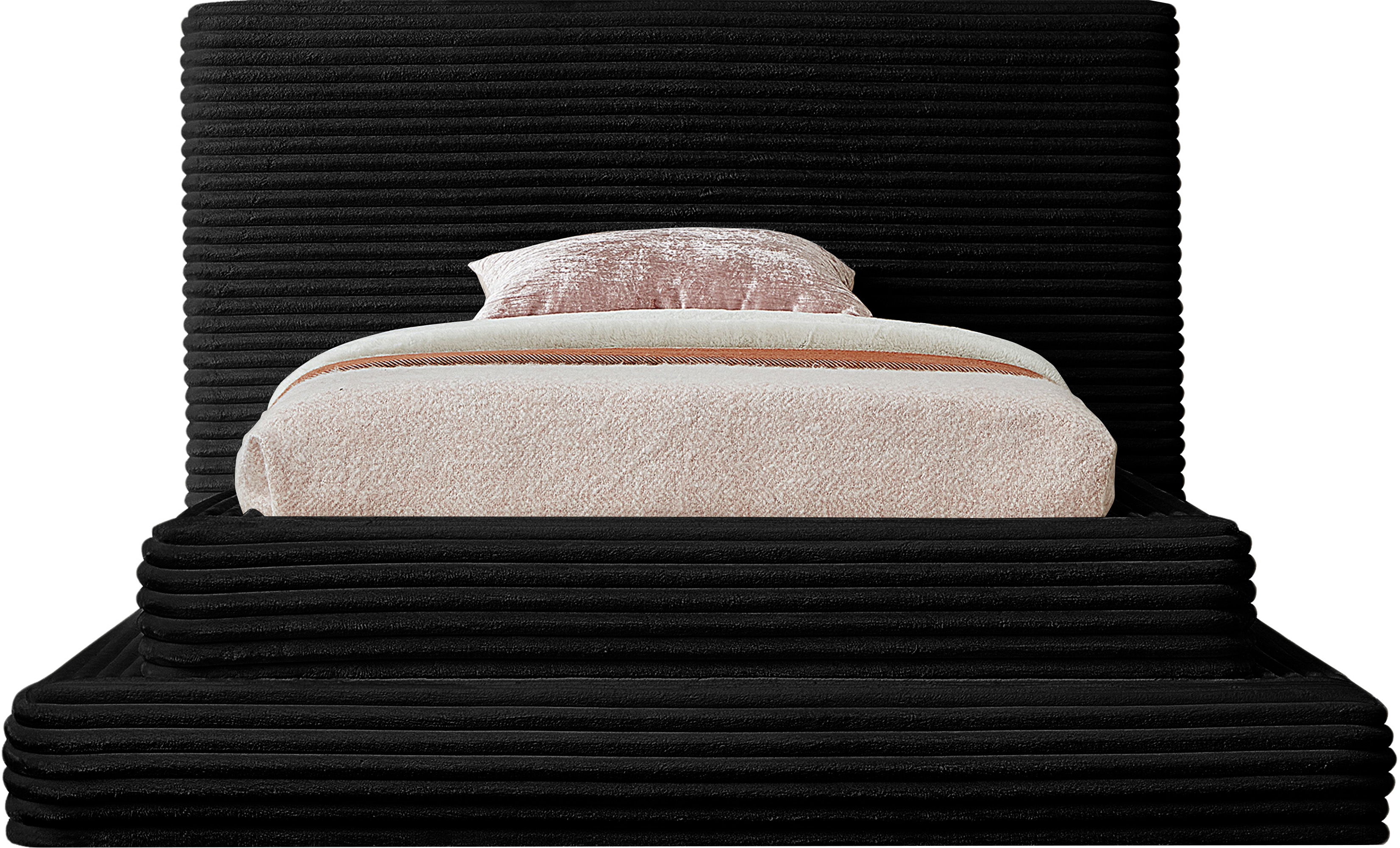 Drew - Twin Bed - Black