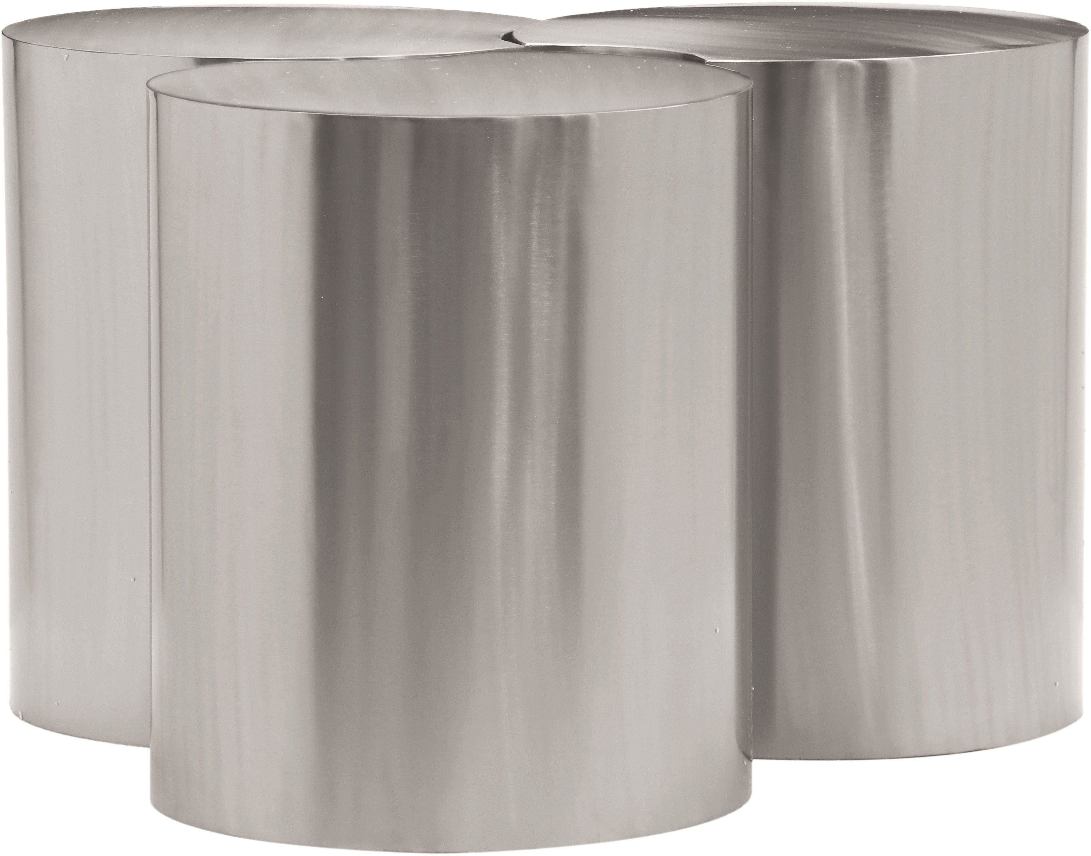 Dimple - 20" 3 Piece Modular Coffee Table - Silver