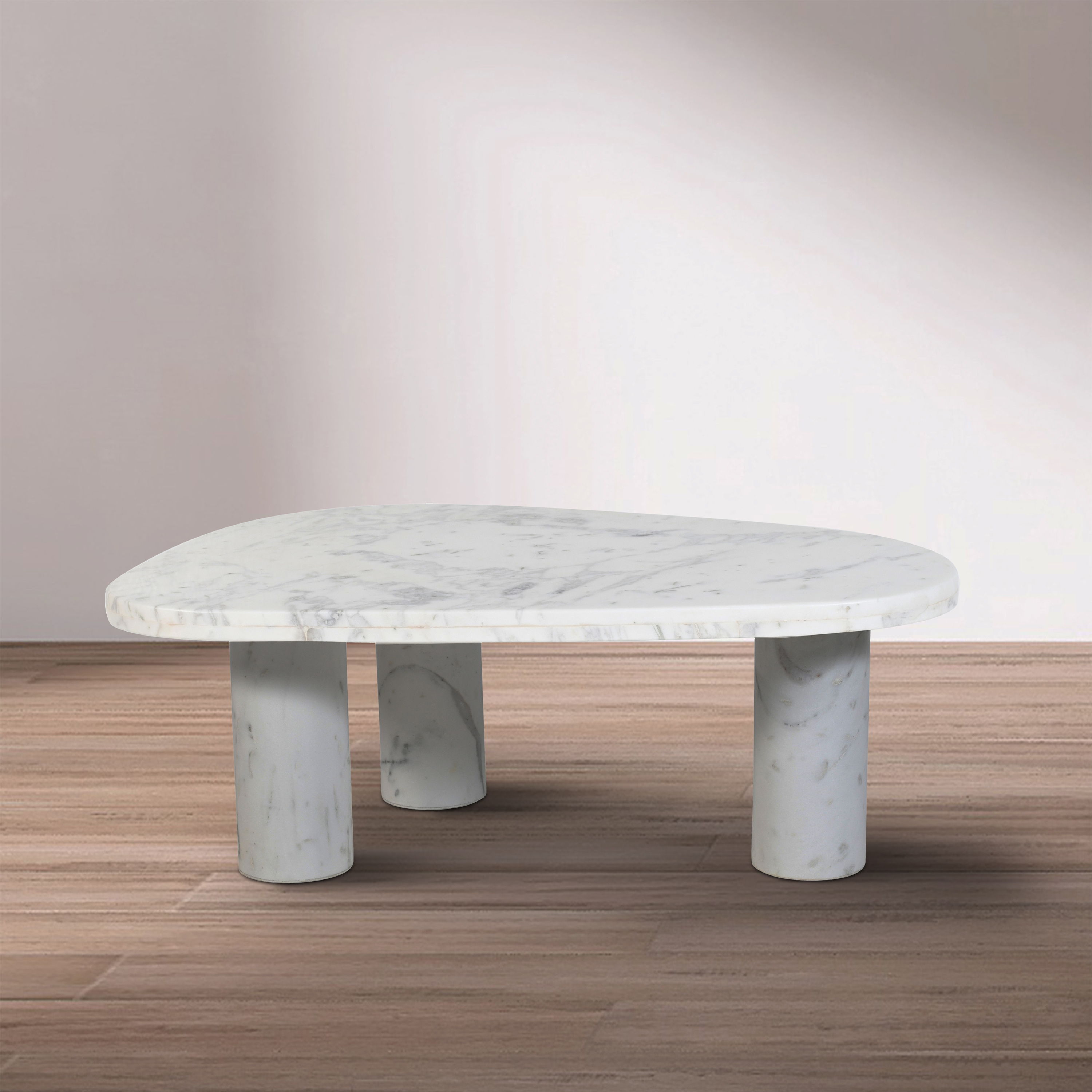 Messina - Coffee Table - White / Gray