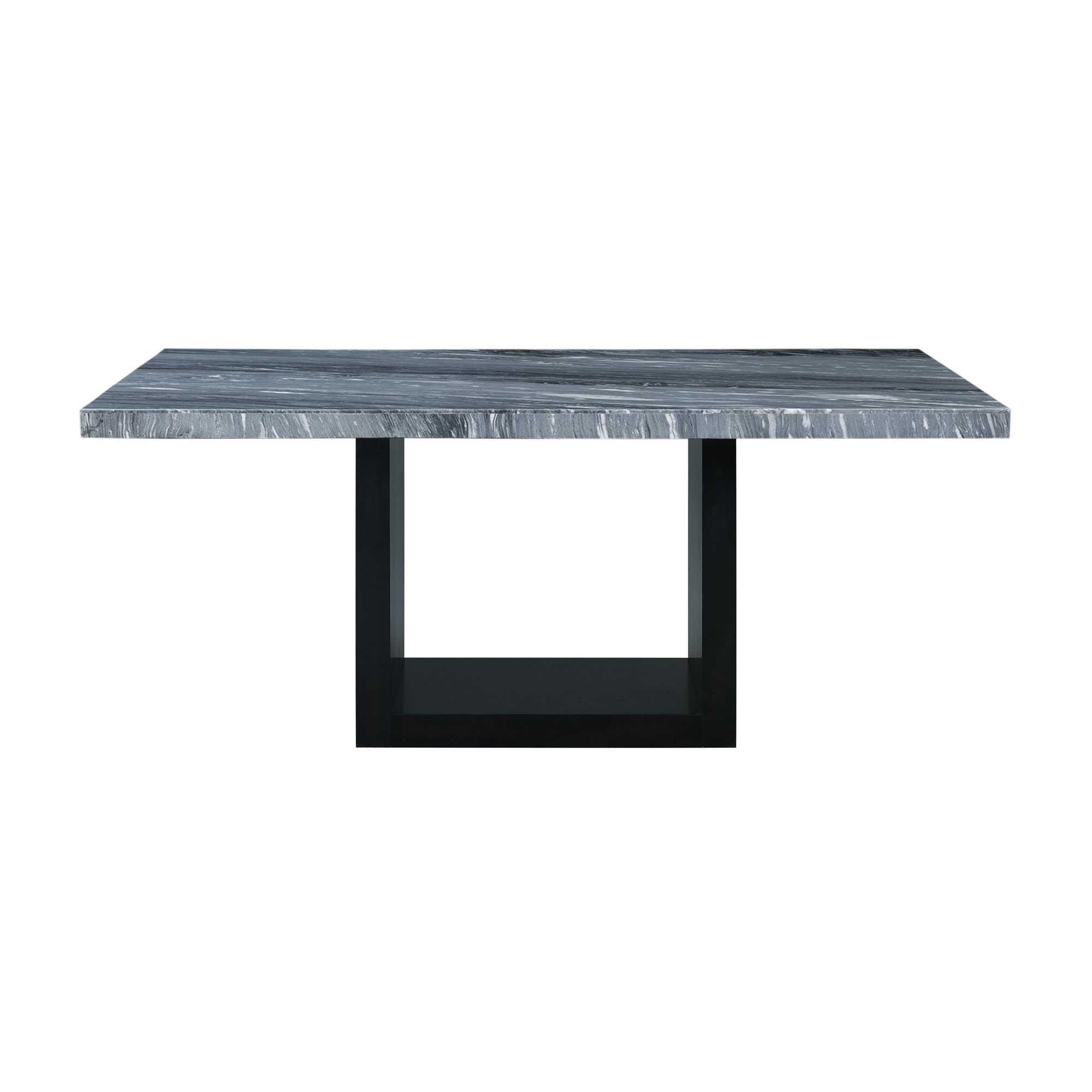 Valentino - Complete Table - Gray Marble
