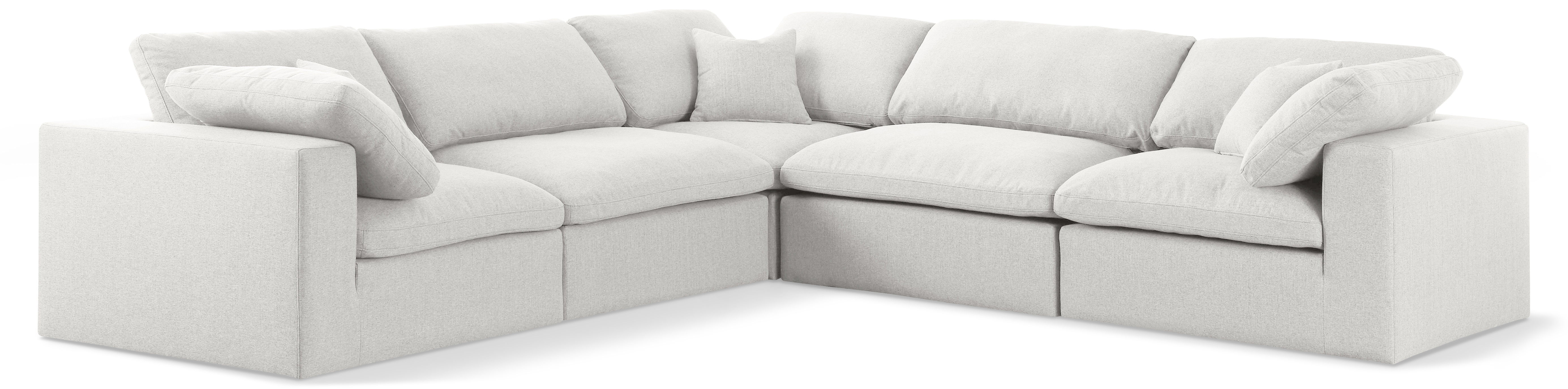 Serene - 5 Piece Modular Corner Sectional - Cream