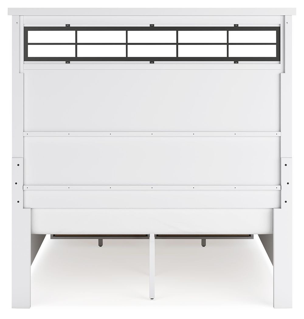Ashley Furniture Ashbryn - 5 Pc. - Dresser, Mirror, Queen Panel Storage Bed - White / Natural - Image 10