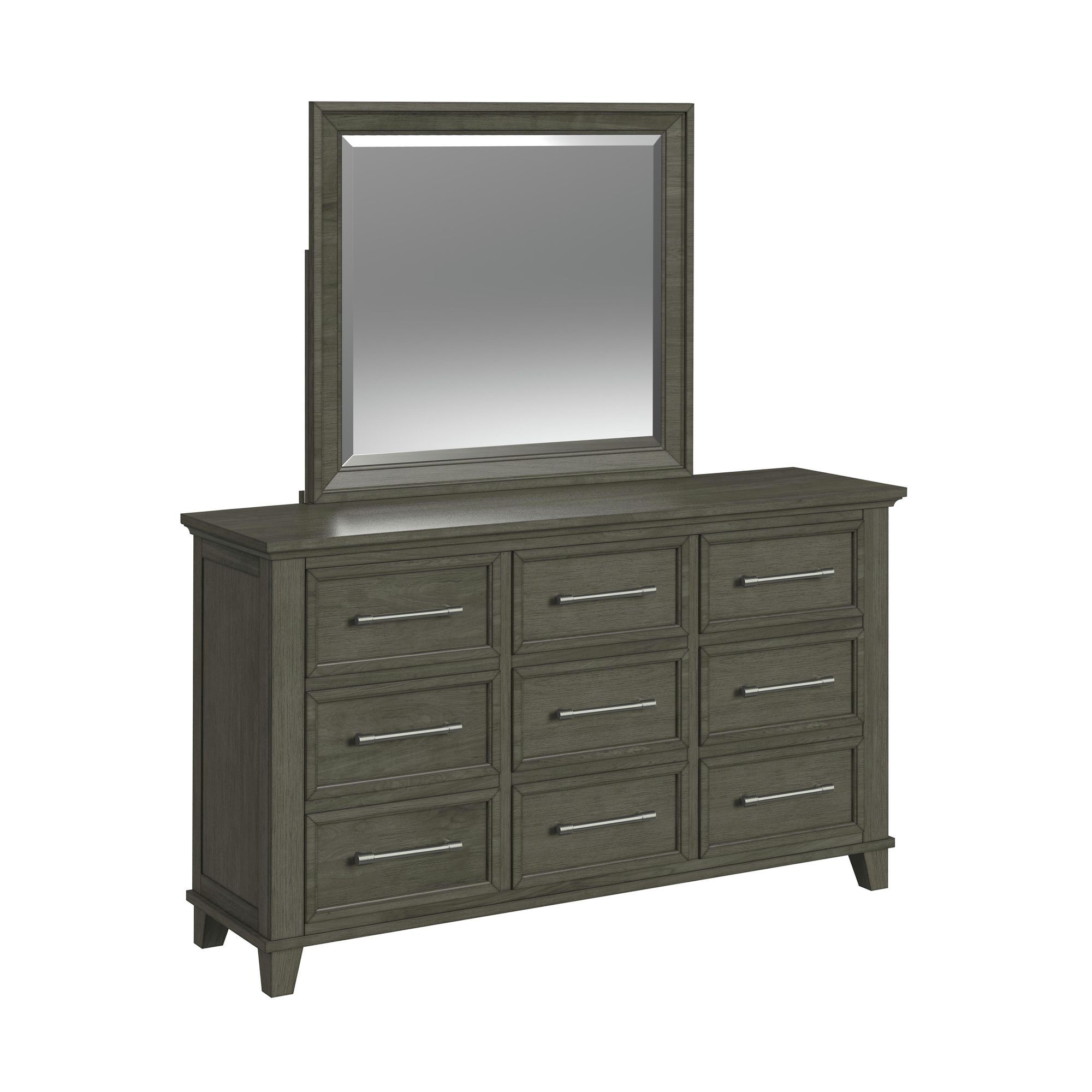 Canterbury - King Panel 5 Piece Bedroom Set - Gray