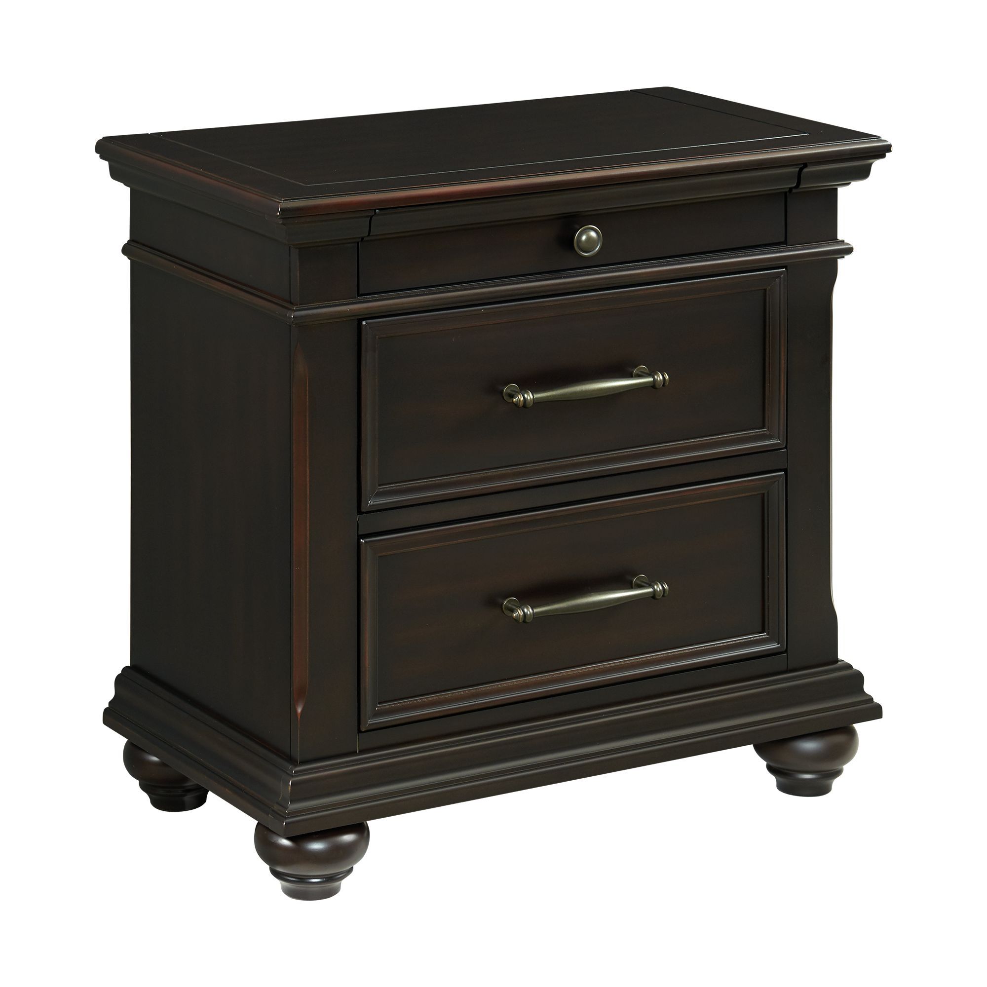 3-Drawer Nightstand With USB Ports