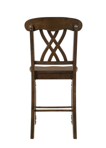 Dylan - Counter Height Chair (Set of 2) - Walnut, dark brown, view 3