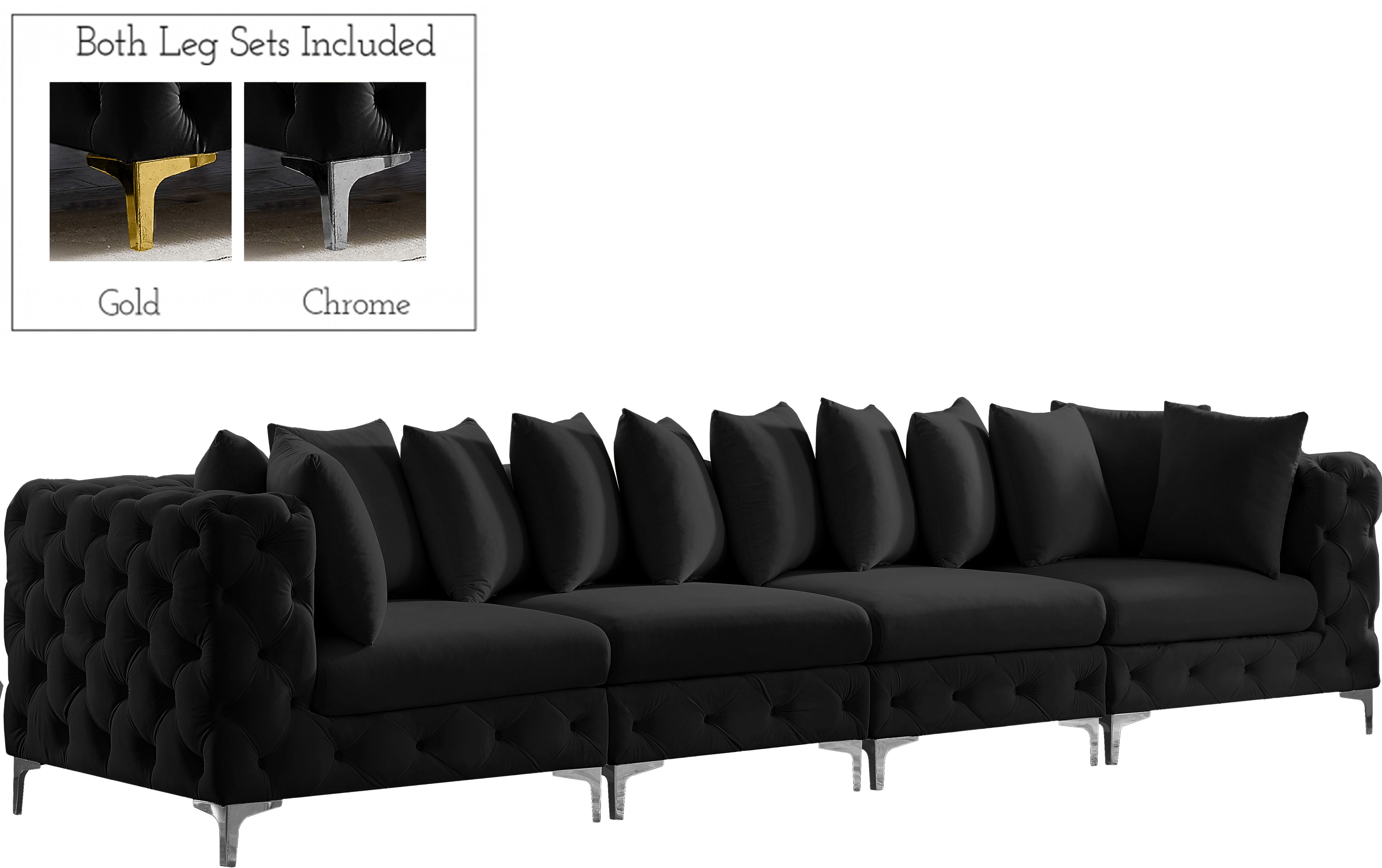 Tremblay - 4 Piece Modular Sofa - Black