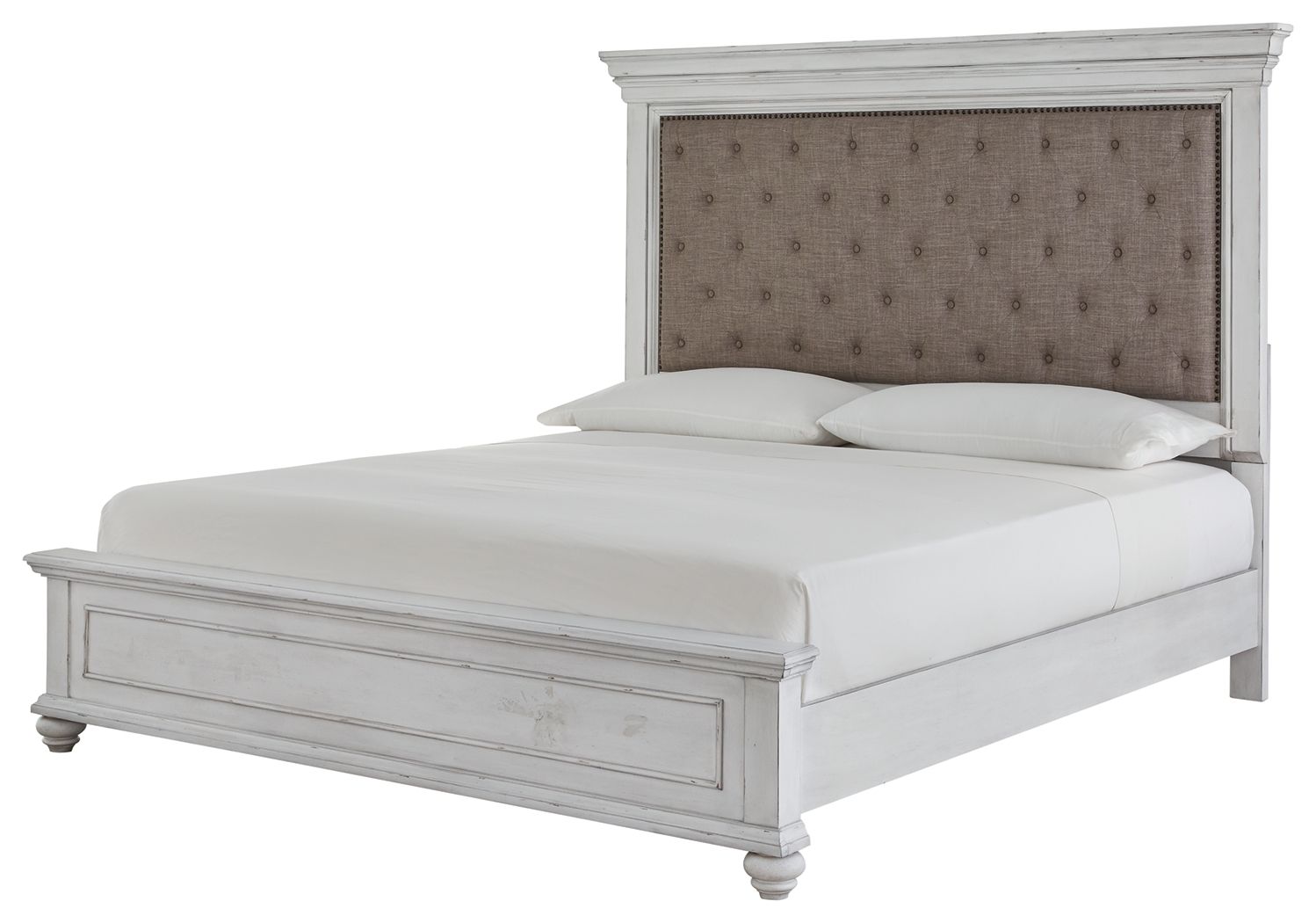 Queen Upholstered Panel Bed