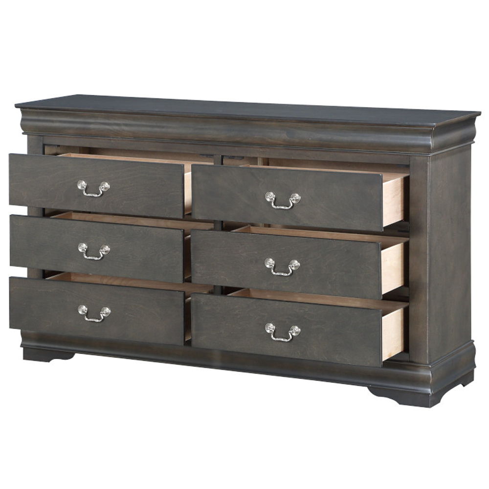 Louis Philippe - Dresser - Dark Gray, dark gray, view 3