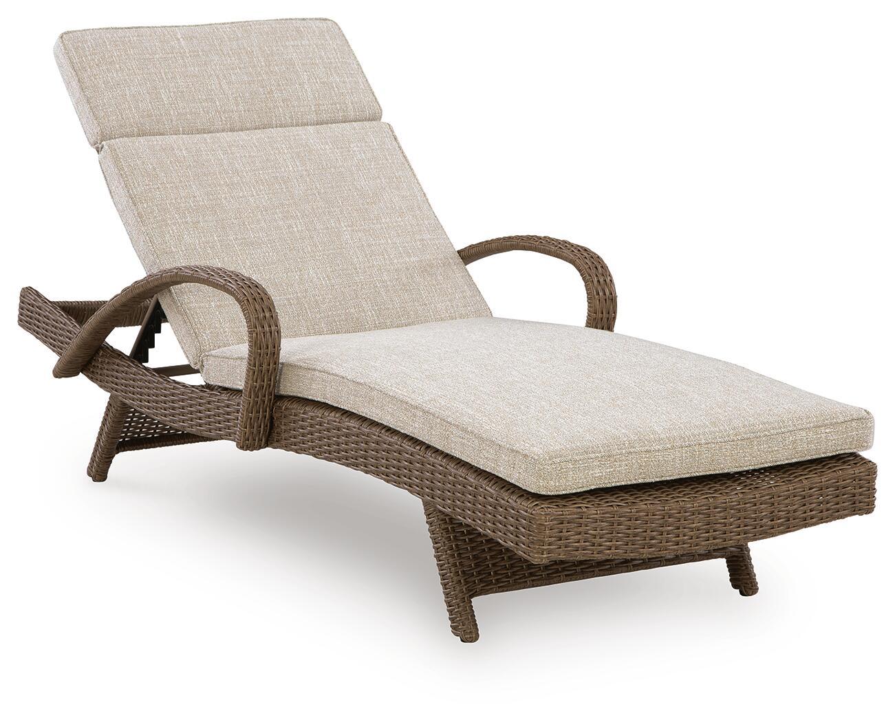 Laguna Heights – Chaise Lounge With Cushion – Beige