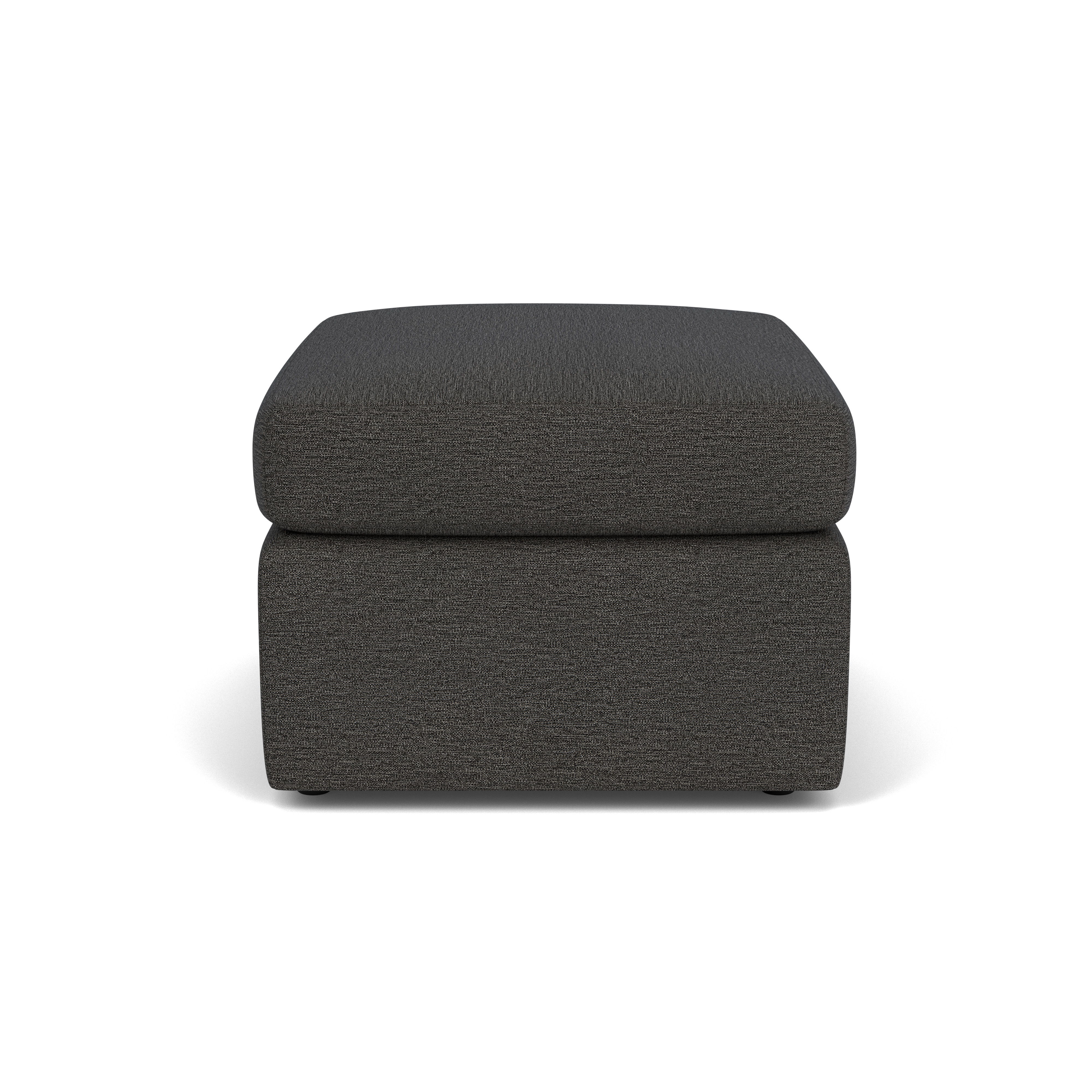 Sky - Fabric Ottoman, light gray, view 8