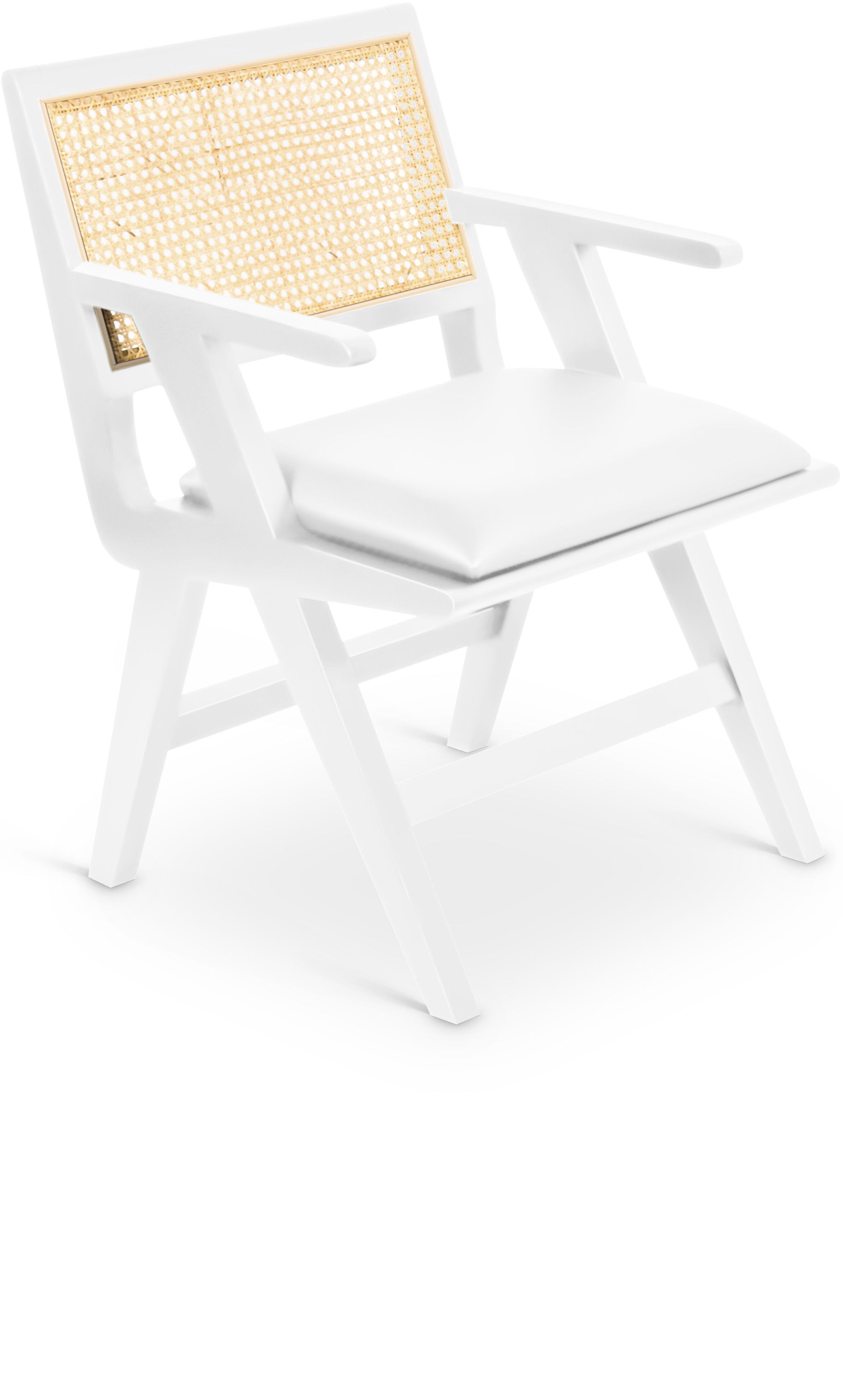 Abby - Dining Arm Chair - White