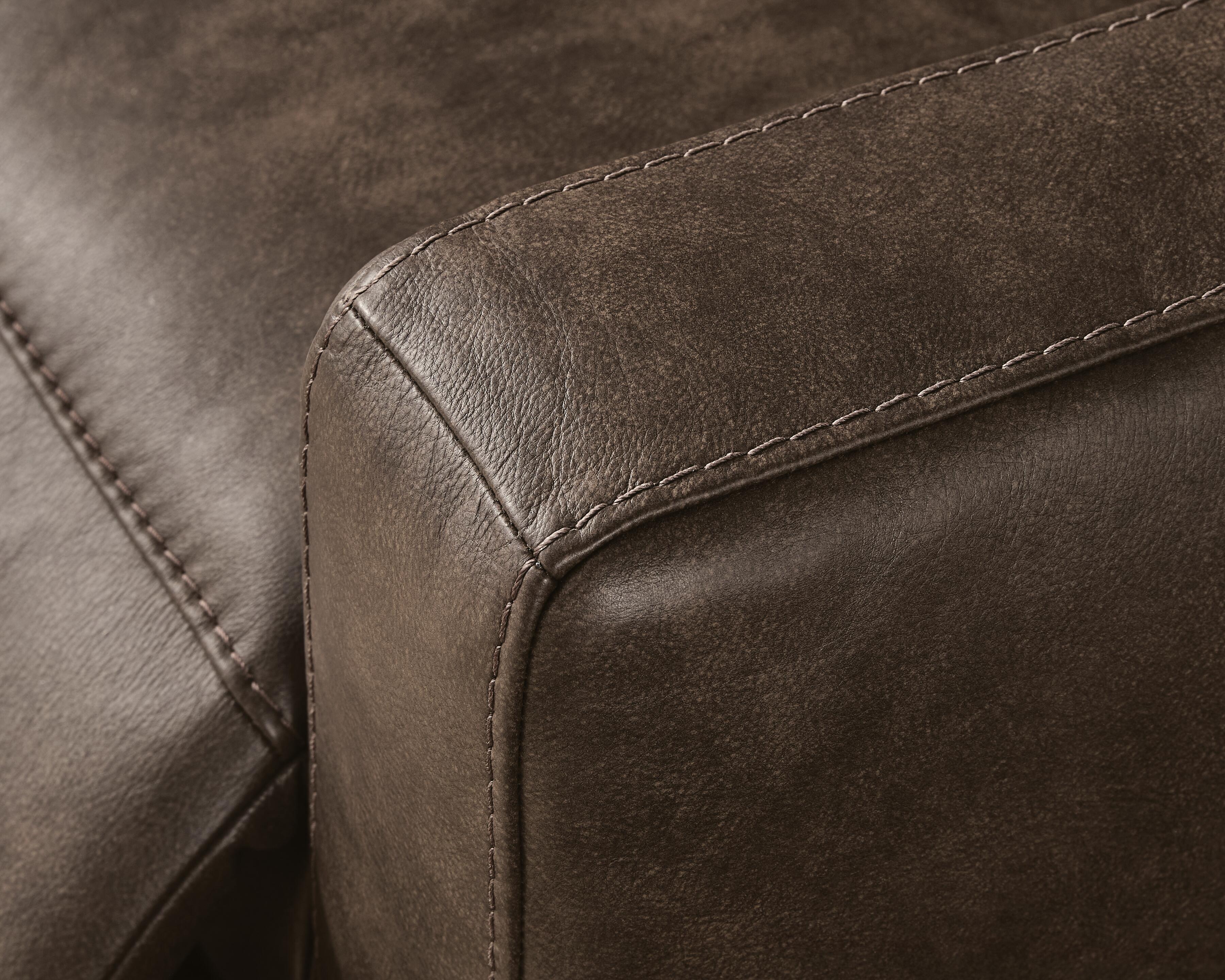 Ashley Furniture ModZ - 5-Piece Power Reclining Sectional With 2 Armless Chairs - Chocolate - Image 4