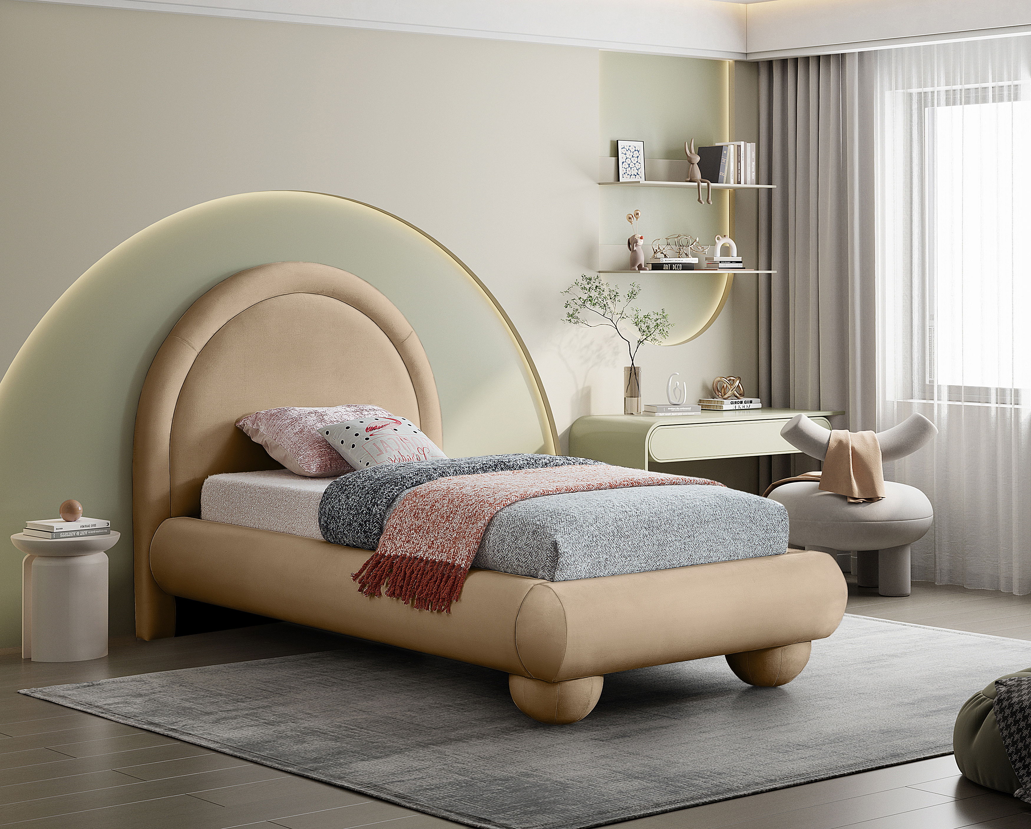 Madrid - Twin Bed - Beige