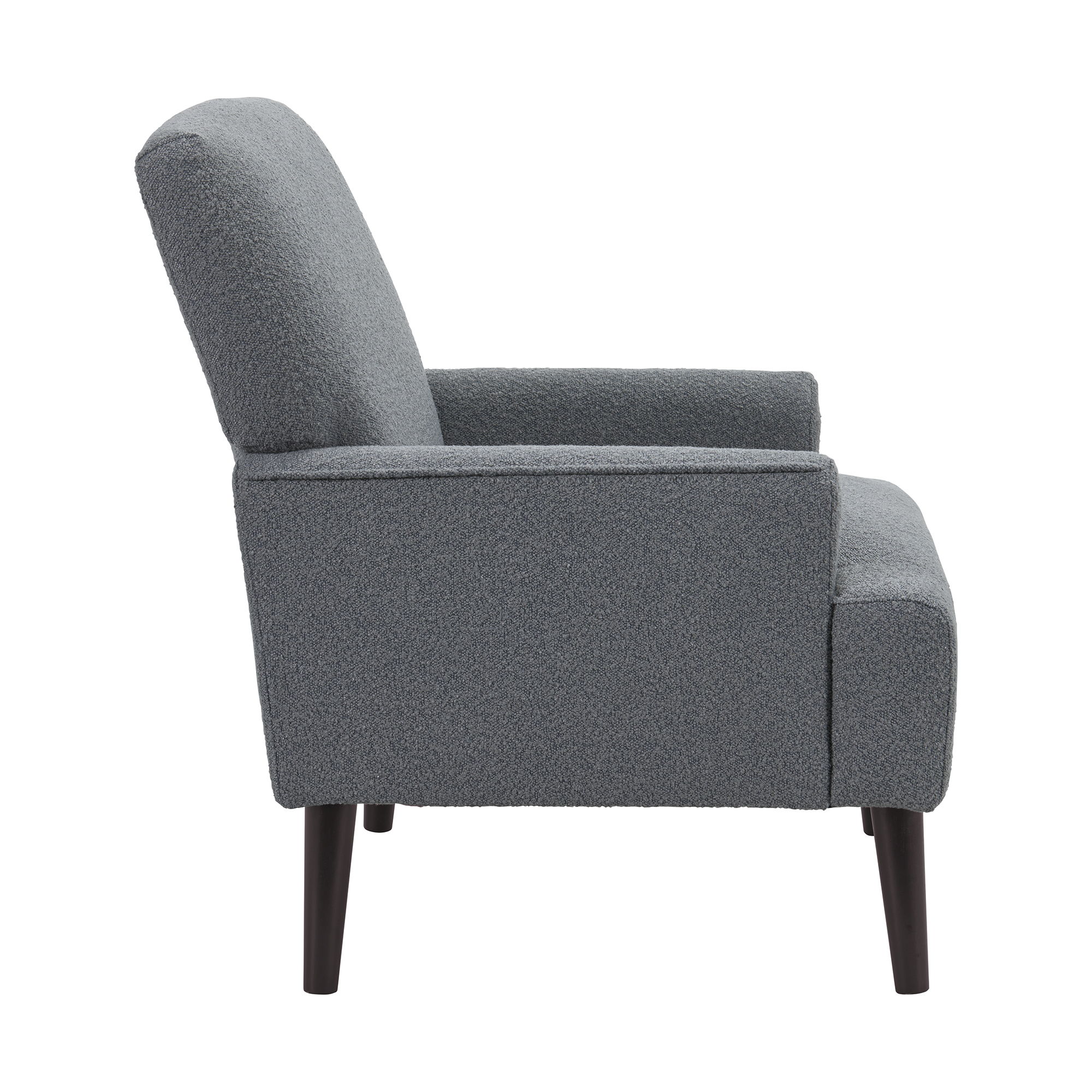 Kiwi - Chair - Boucle Gray / Espresso