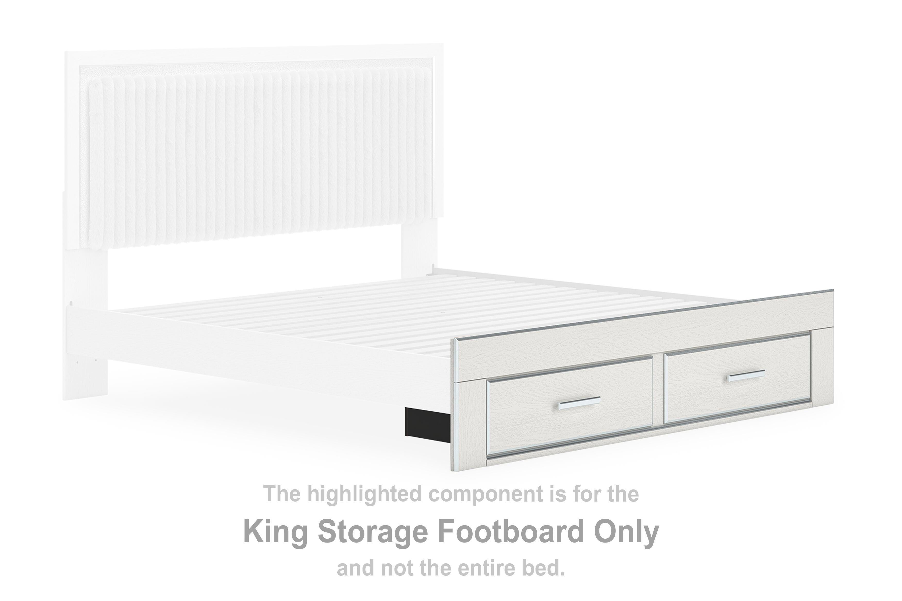 Zuraleus – King Storage Footboard – White