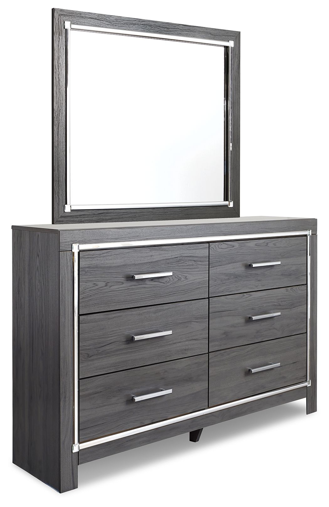 Ashley Furniture Lodanna - Dresser, Mirror - Gray - Image 5