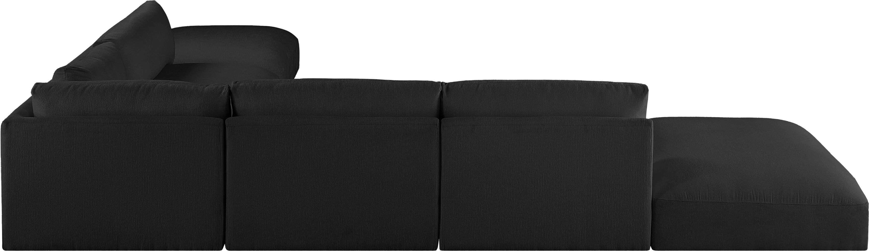 Ease - 7 Piece Modular Sectional - Black