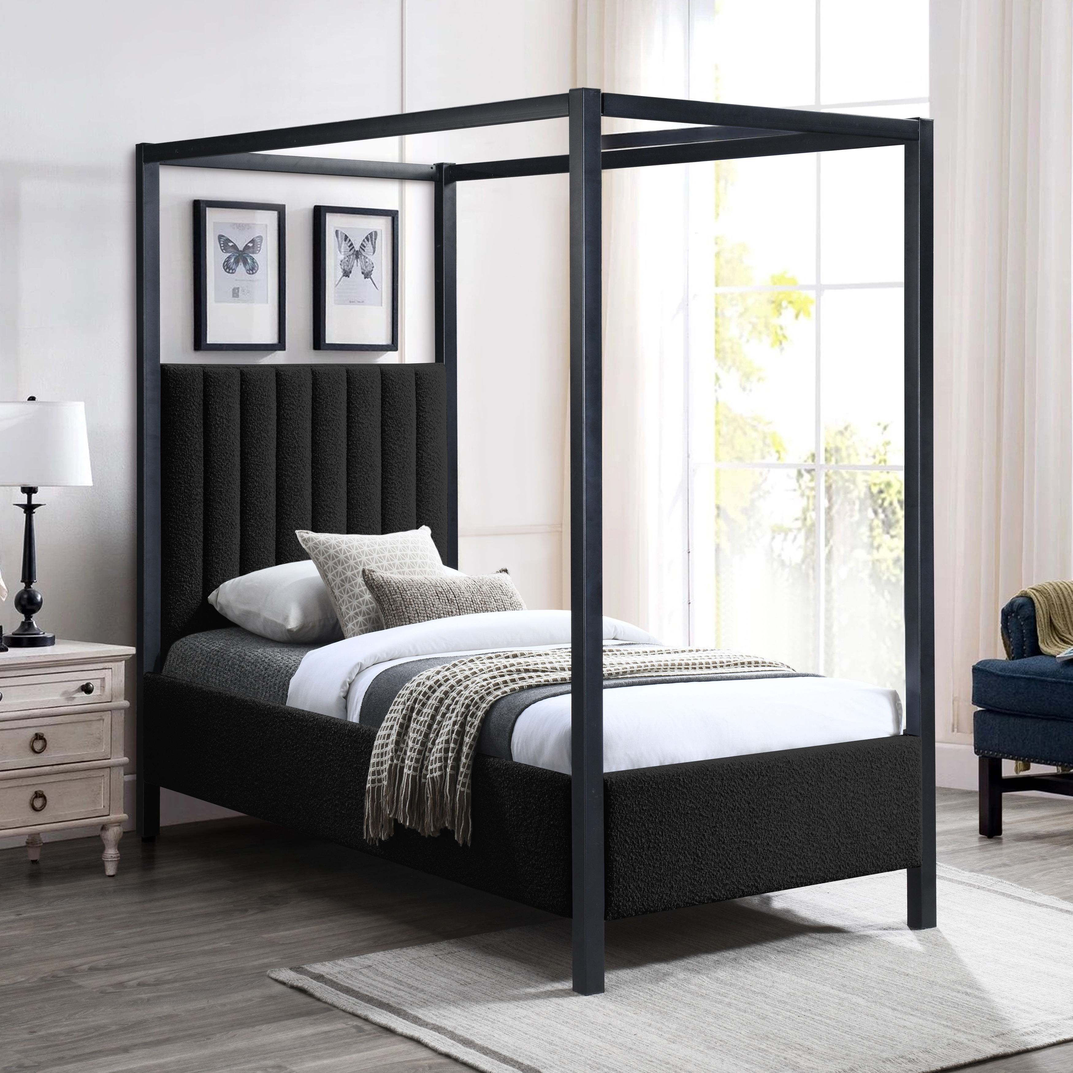 Kelly - Twin Bed - Black