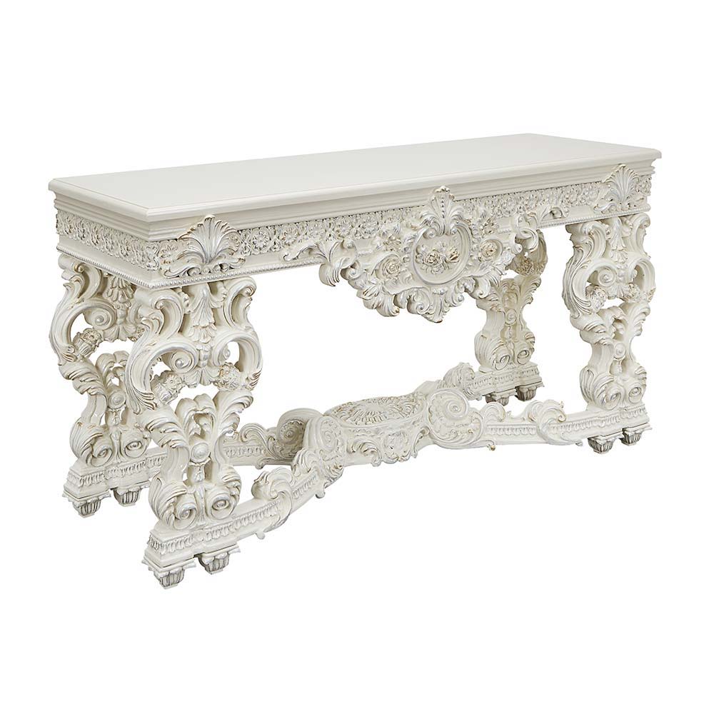 Adara - Sofa Table - Antique White, beige, view 6