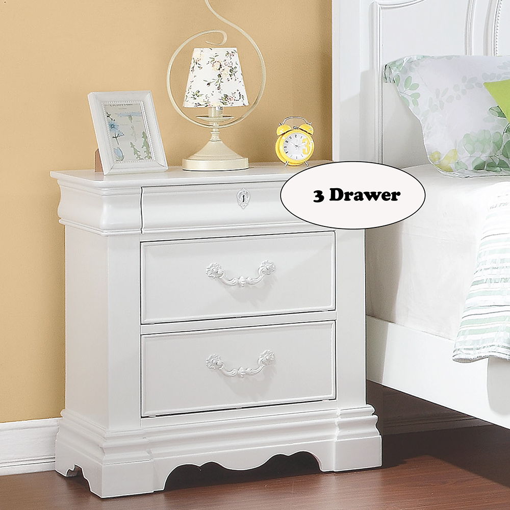 Estrella - Nightstand - White, white, view 3
